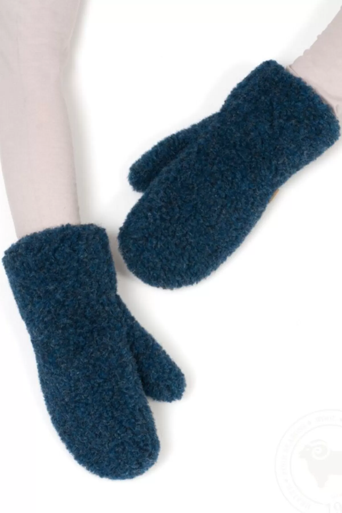 Danefæ Alwero Wool Mittens Gully Dark Blue Hot