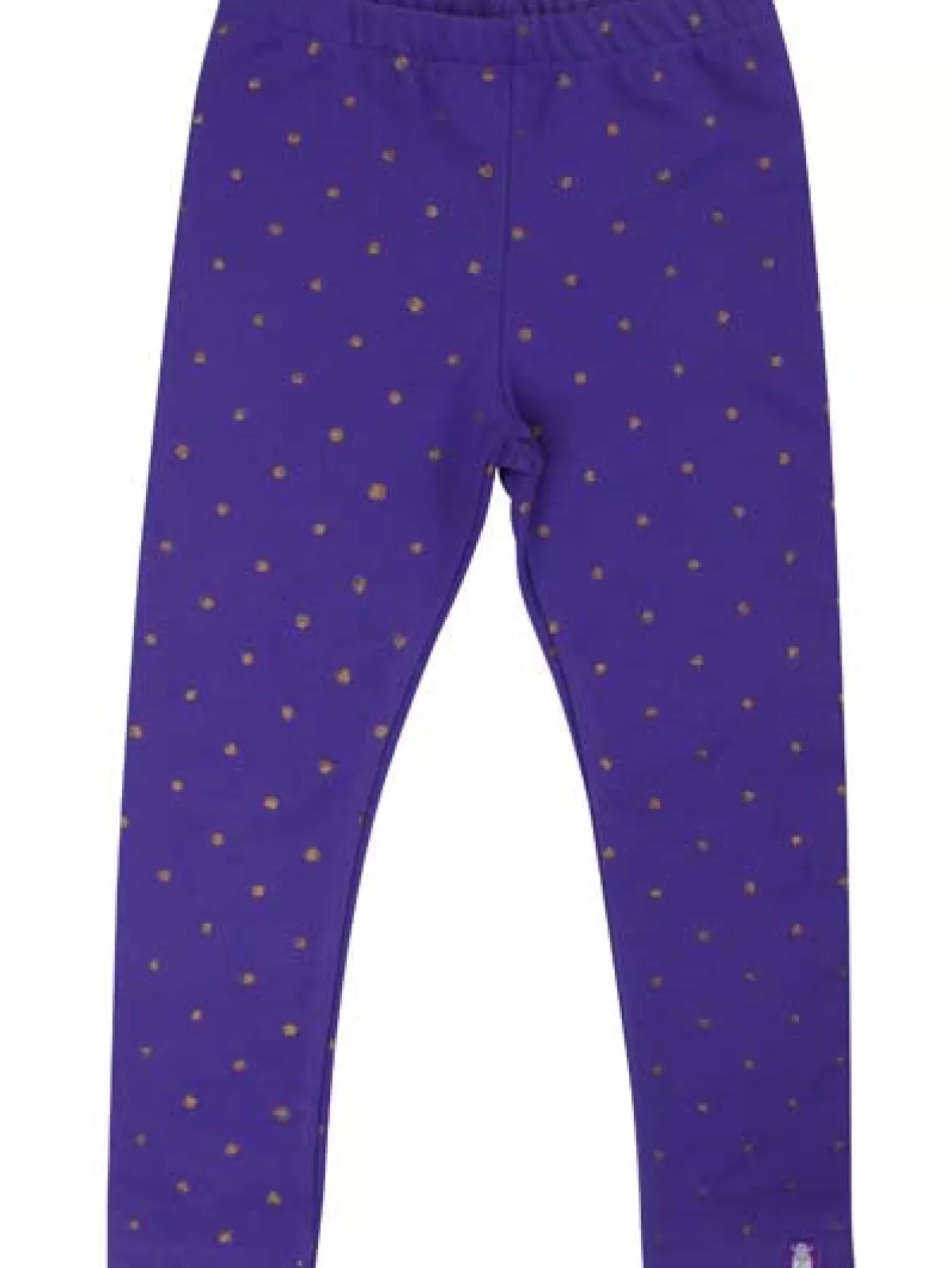 Danefæ Danandrea Warm Leggings Purple Blue Gold Small Dots Hot