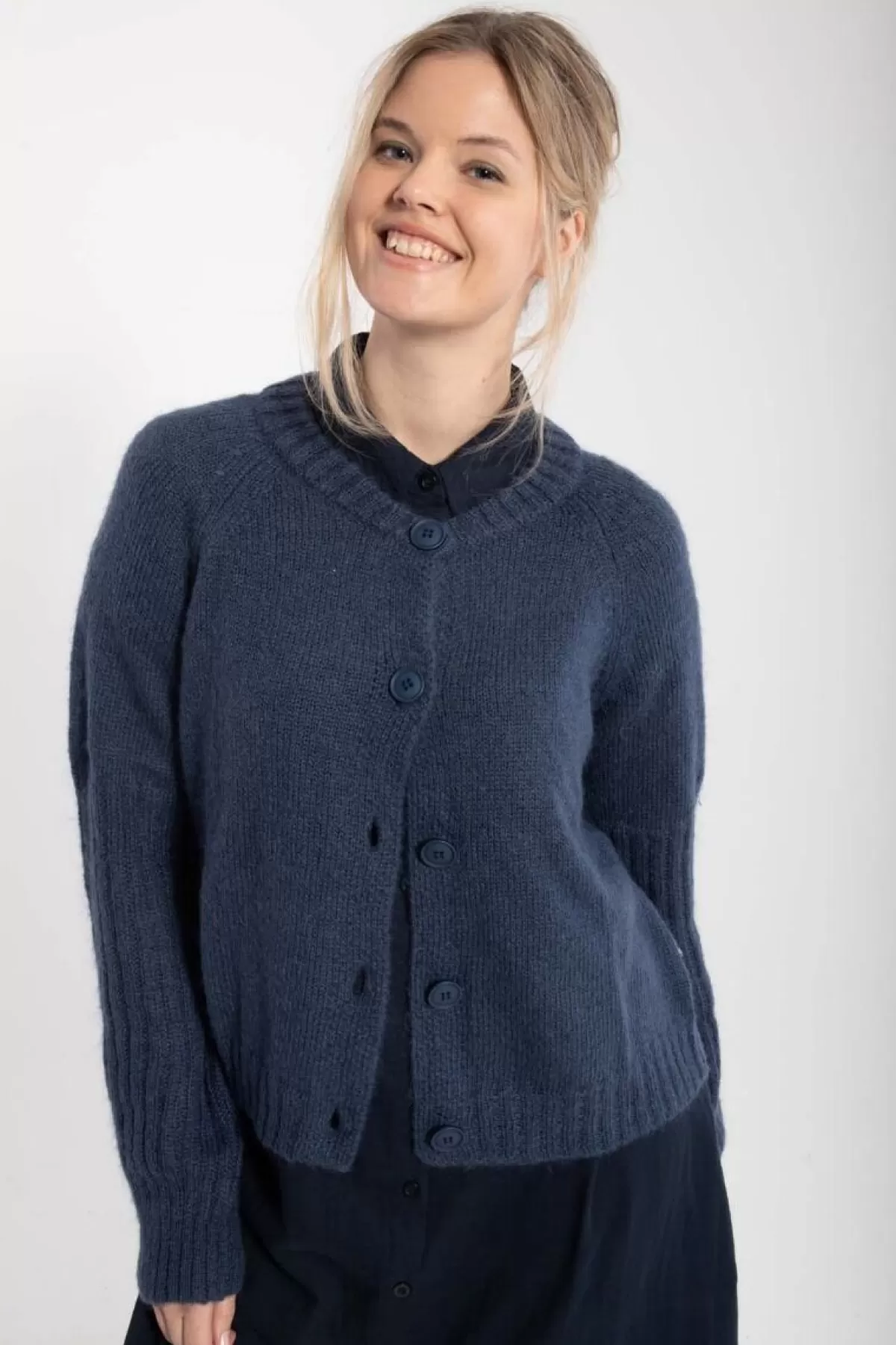 Danefæ Danarnaq Wool Cardigan Marine Best