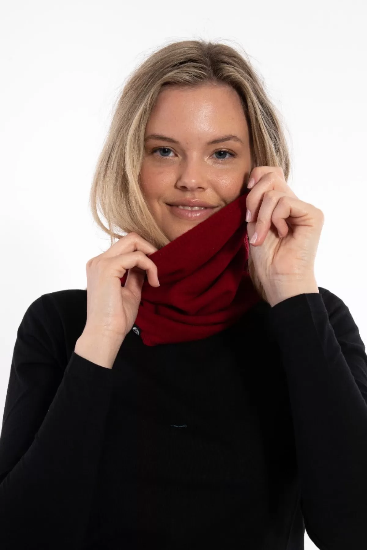 Danefæ Danebest Friend Merino Neckwarmer Dark Red Clearance