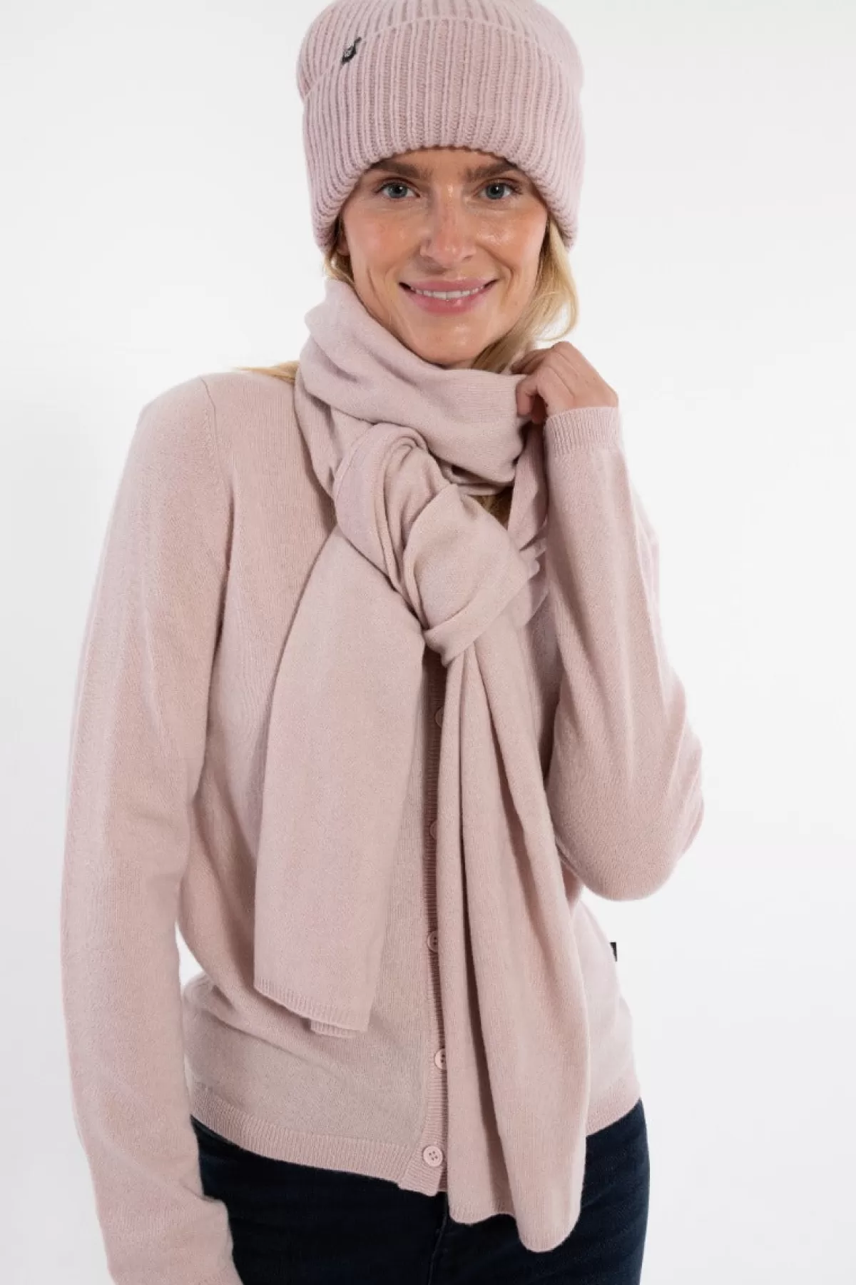 Danefæ Danebundle-Up Merino Scarf Powder Pink Hot