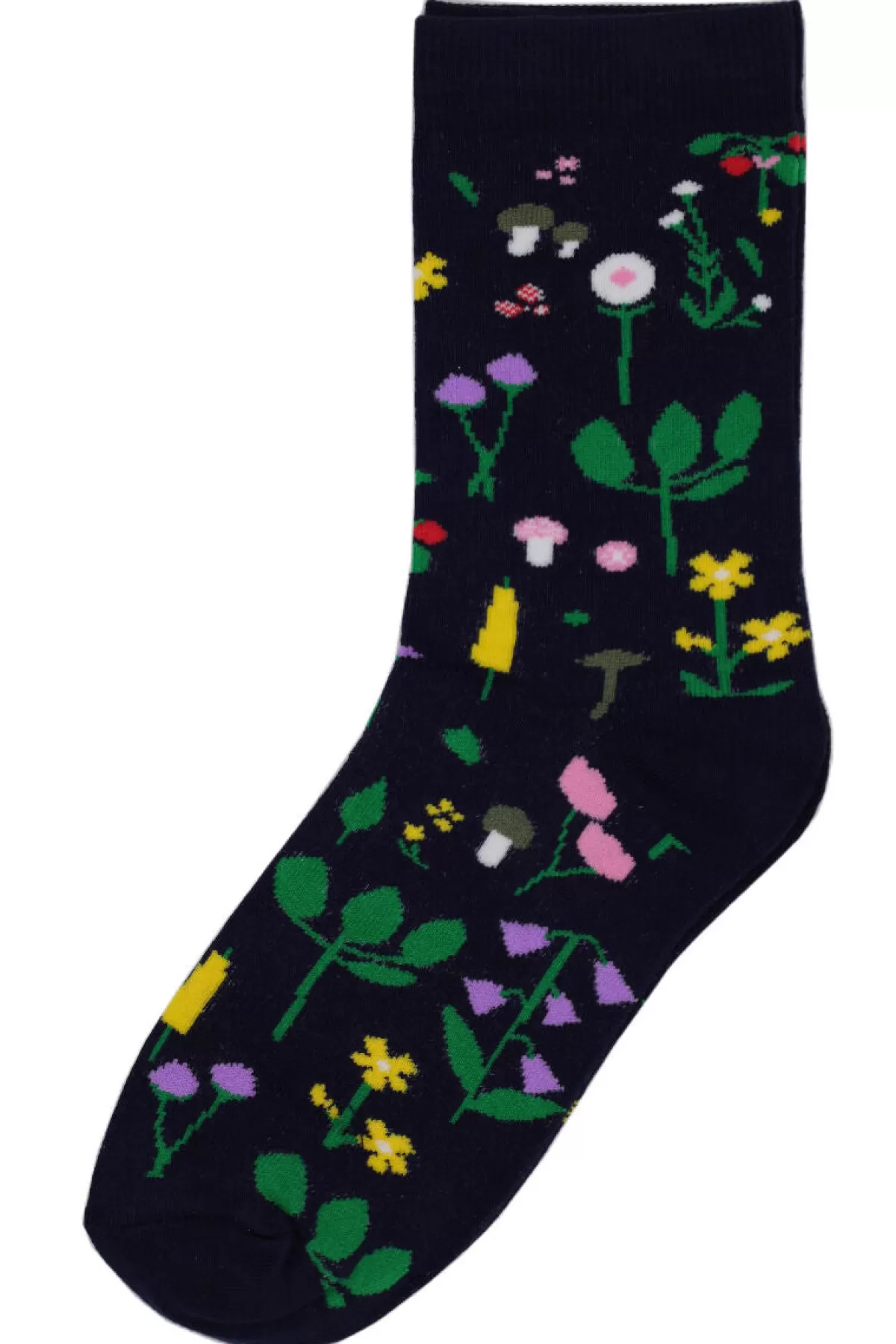 Danefæ Danedanmark Ladies Socks Navy Botanical Best Sale