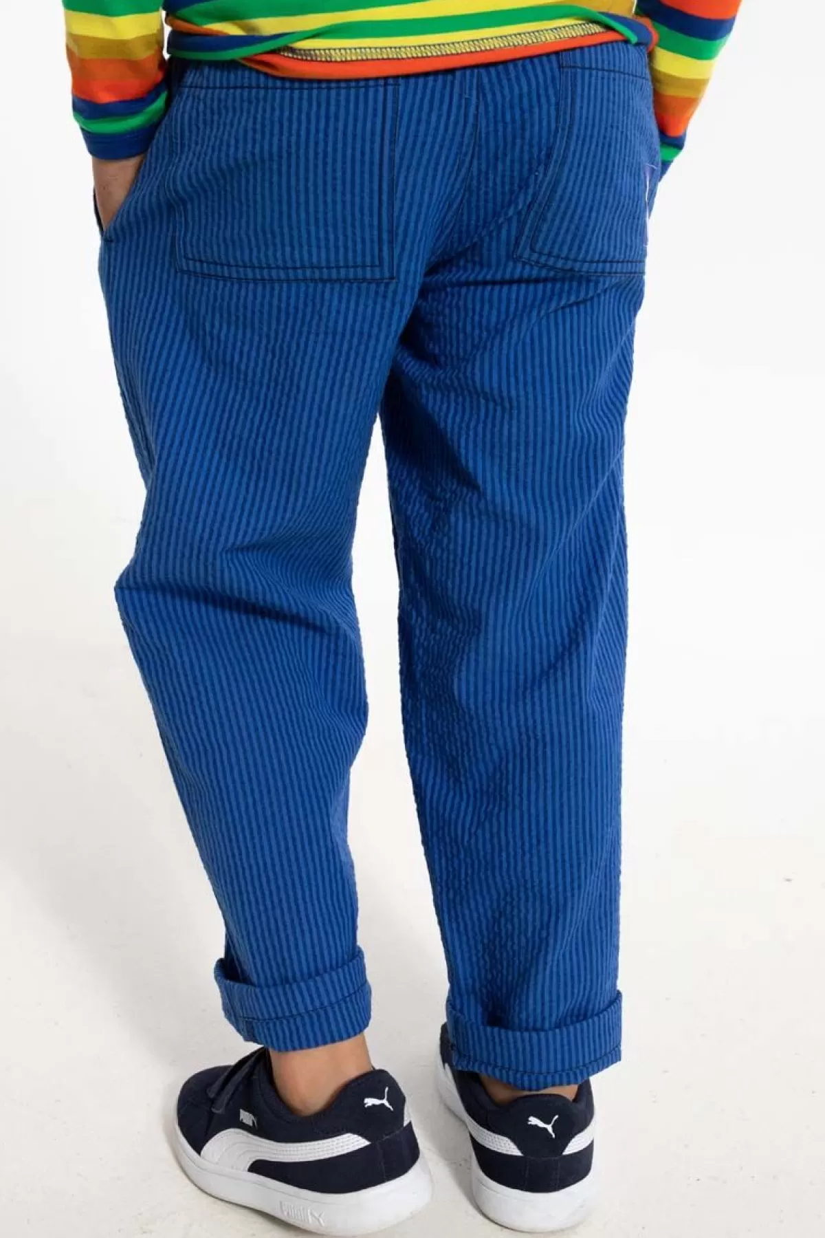 Danefæ Danefrede Searsucker Pants Deep Marine/Klein Blue Store