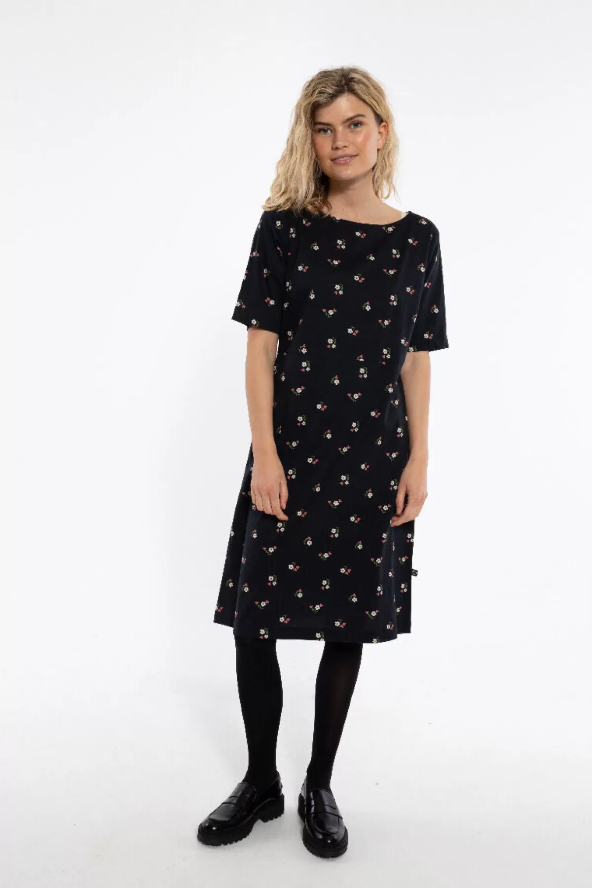 Danefæ Danehyacinth Dress Black Miniflower Flash Sale