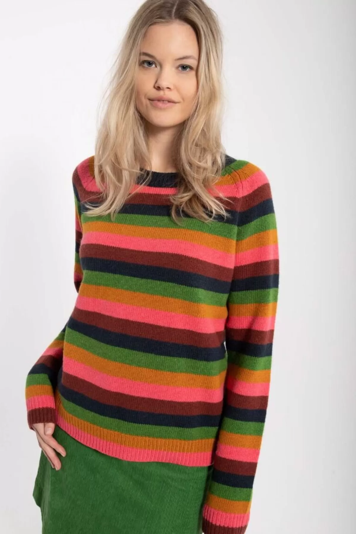 Danefæ Danehytte Wool Sweater Tonic Stripe Discount