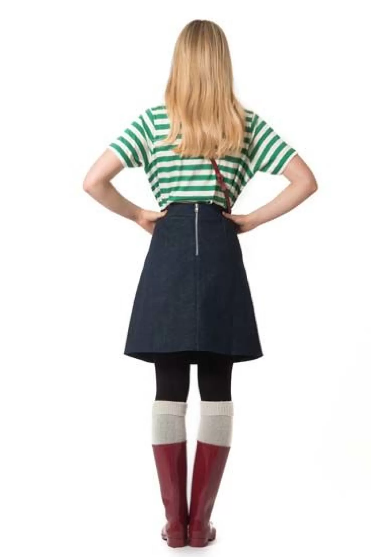 Danefæ Danelondon Denim Skirt Dark Blue Best