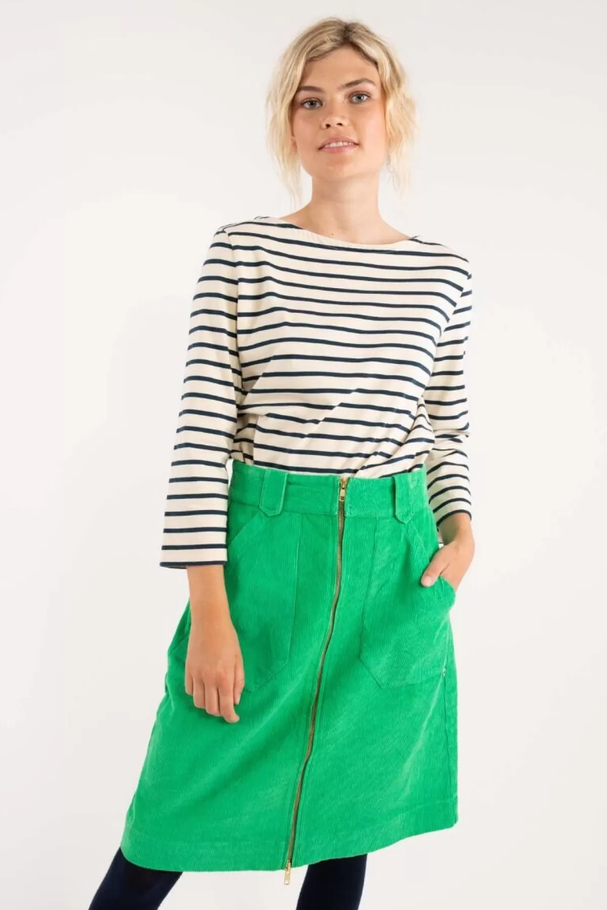 Danefæ Danemadelaine Cord Skirt Green Store