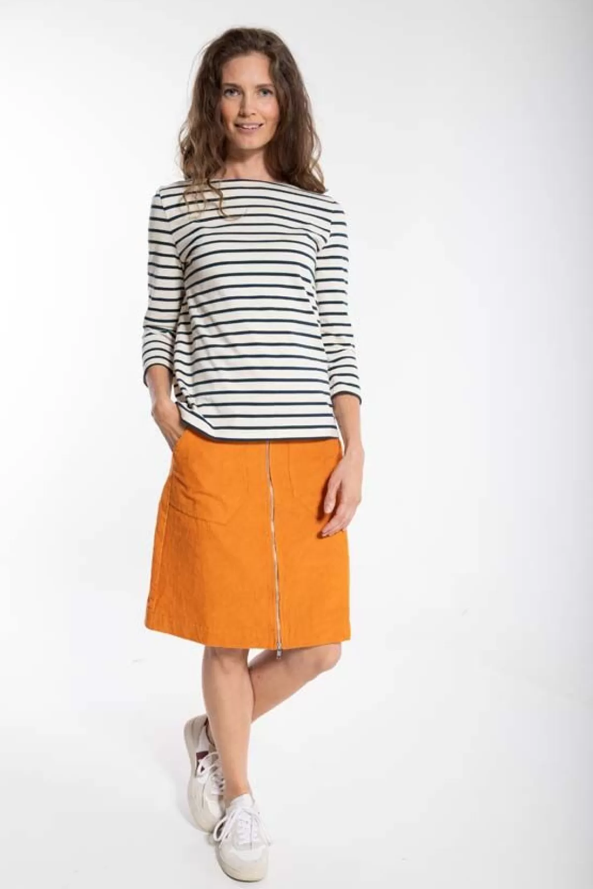 Danefæ Danemadelaine Cord Skirt Honey Fashion