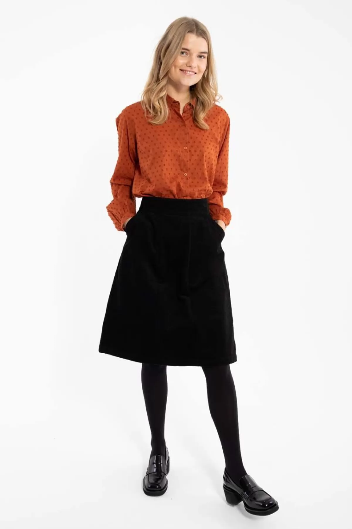 Danefæ Danemaren Cord Skirt Black Hot