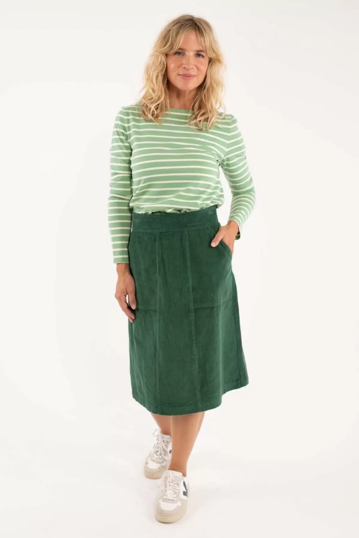 Danefæ Danemaren Cord Skirt Rover Khaki Store