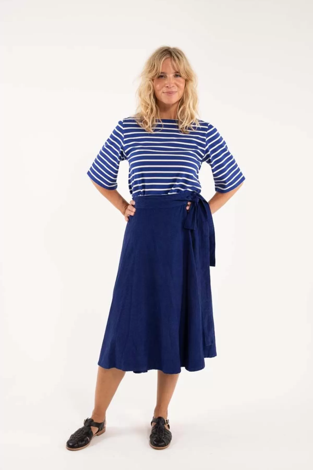 Danefæ Danemikkelsen Cord Skirt Royal Blue Clearance