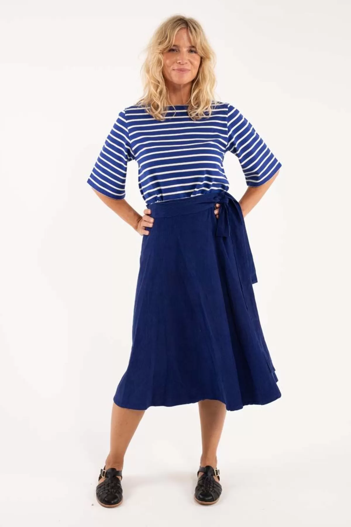 Danefæ Danemikkelsen Cord Skirt Royal Blue Clearance