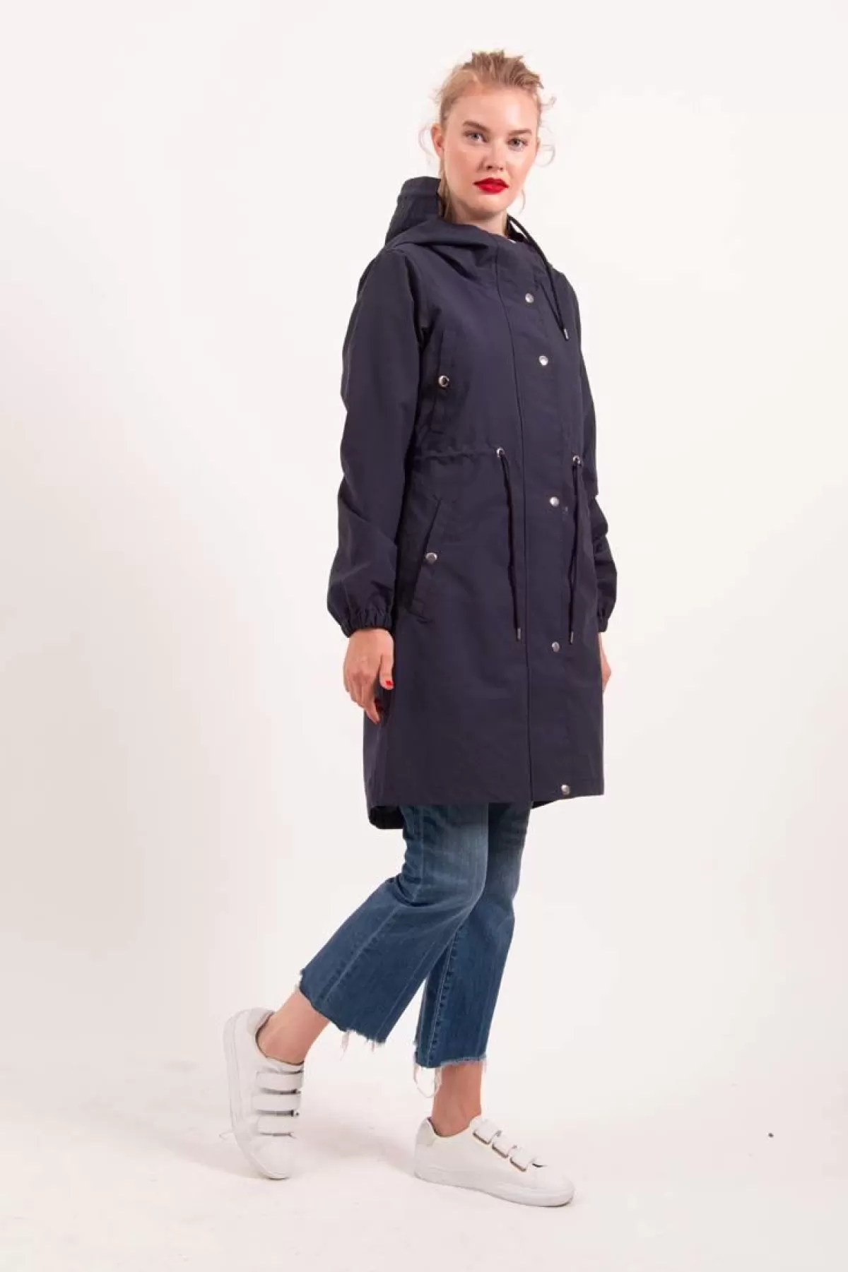 Danefæ Danenora Midseason Parka Navy Flash Sale