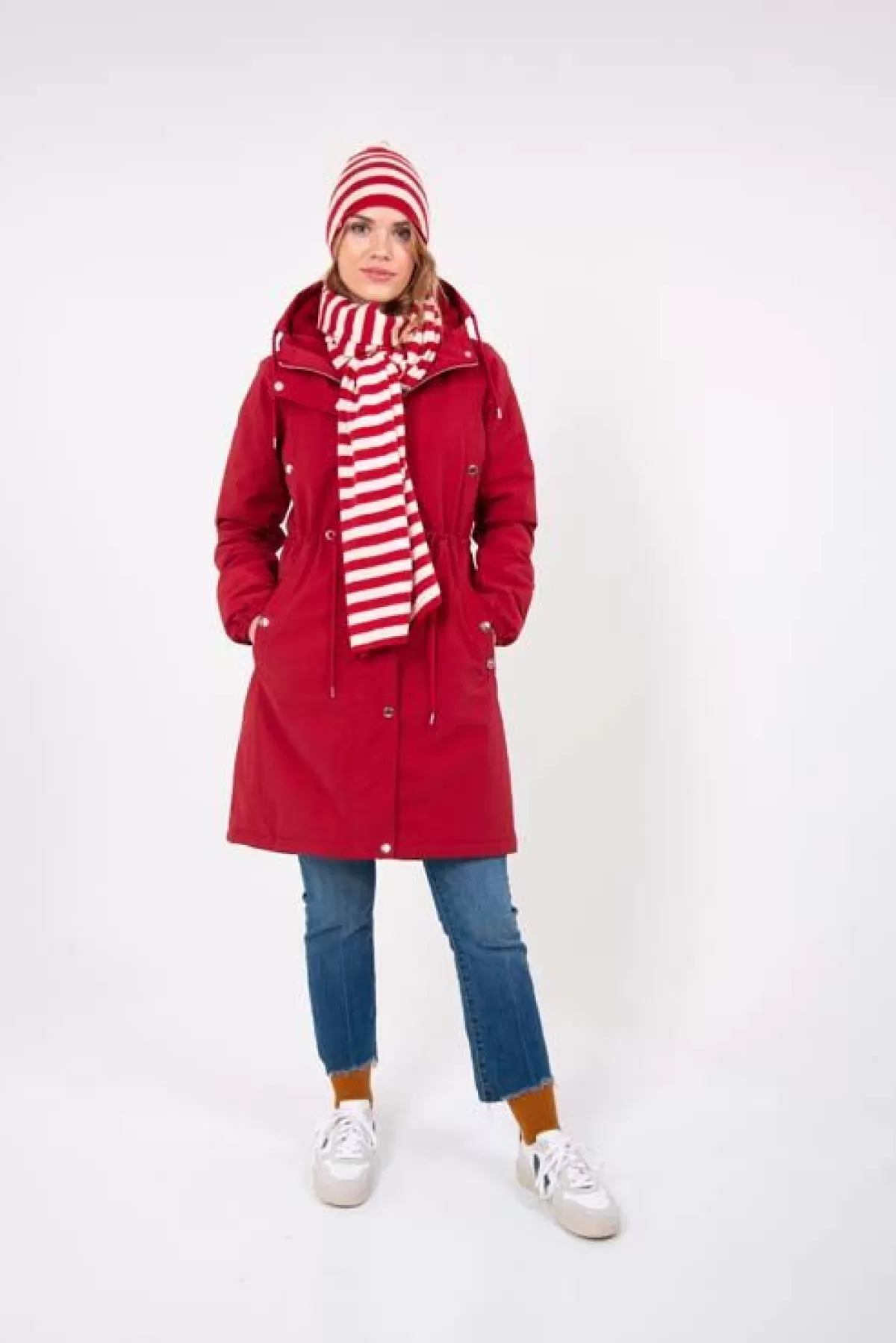 Danefæ Danenora Winter Parka Dark Red Discount