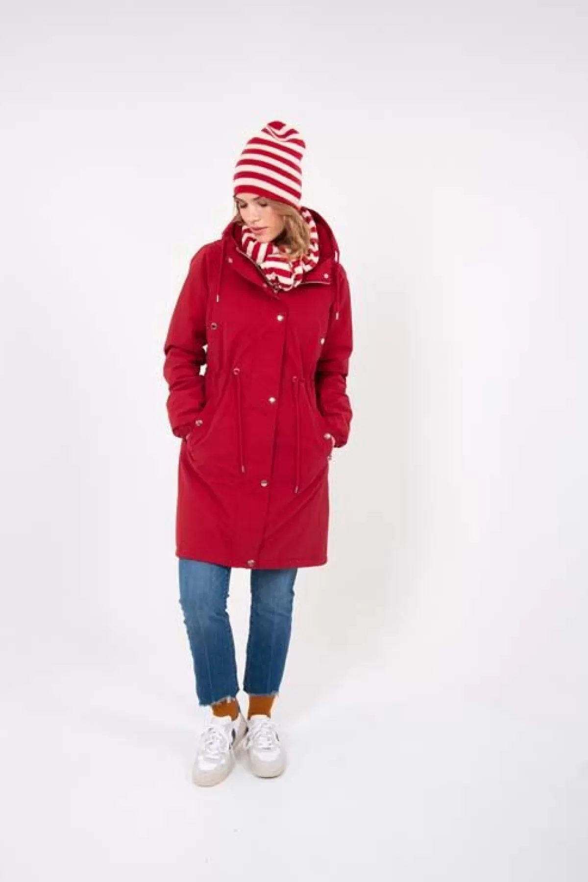 Danefæ Danenora Winter Parka Dark Red Discount