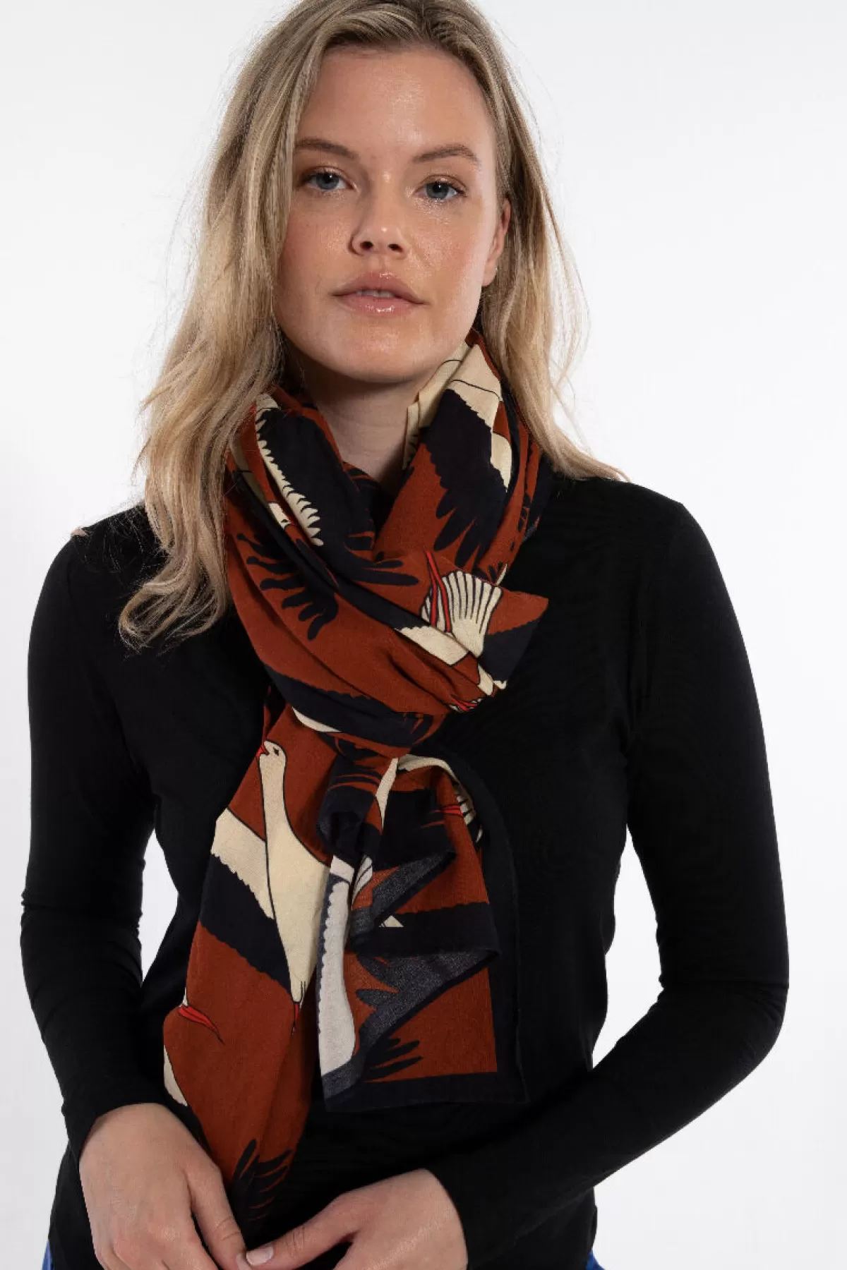 Danefæ Danenordby Scarf Rust Big Stork Outlet