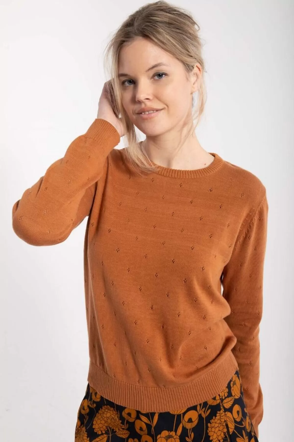 Danefæ Danepearly Hole Knit Sweater Occer Cheap