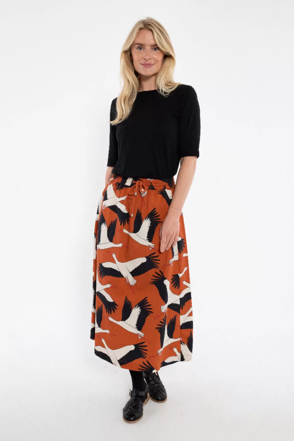 Danefæ Danespresso Poplin Skirt Rust Big Stork Store