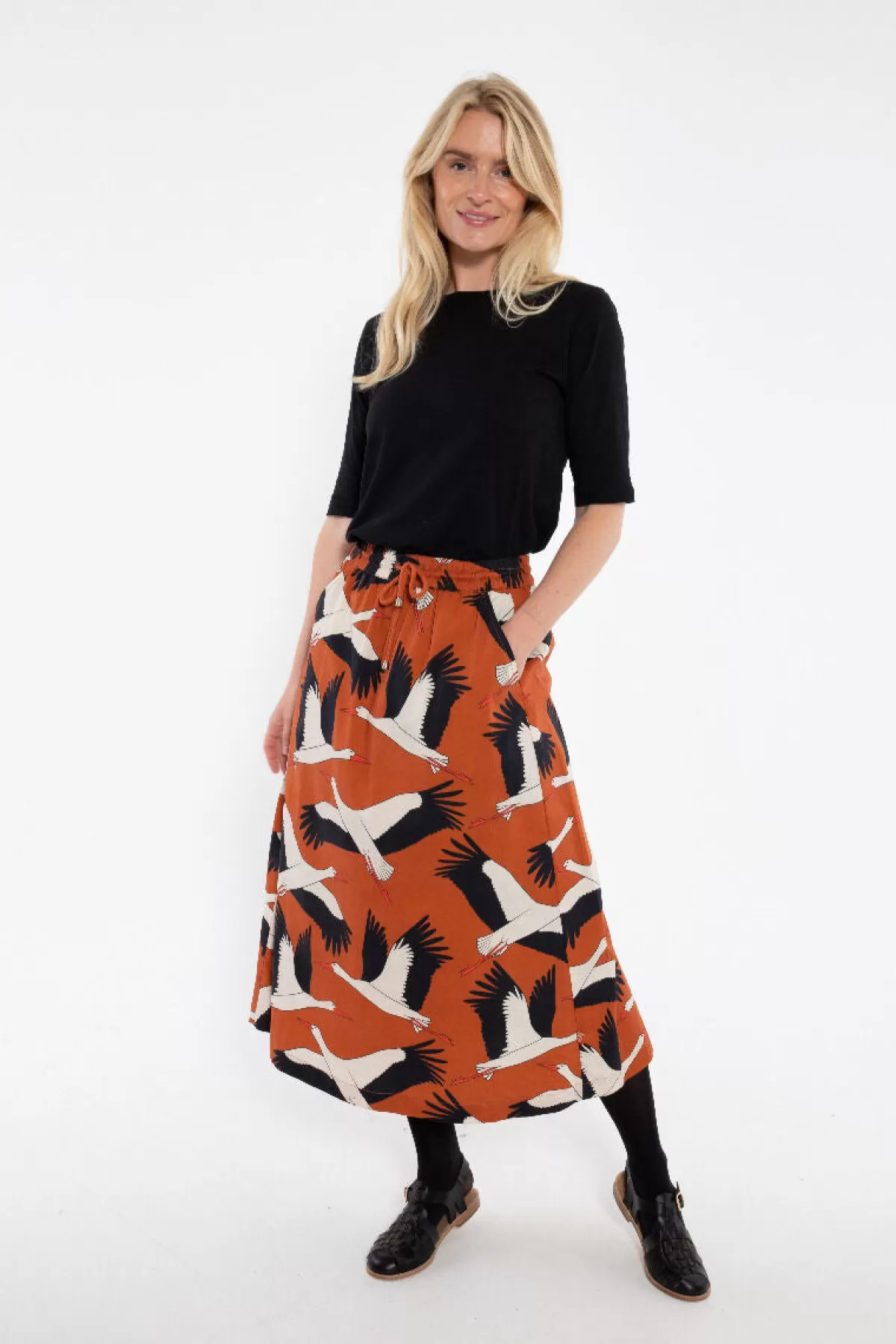 Danefæ Danespresso Poplin Skirt Rust Big Stork Store