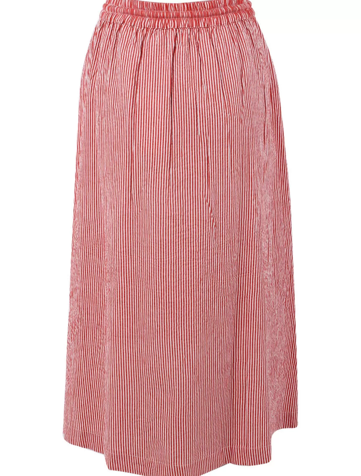 Danefæ Danespresso Searsucker Skirt Bright Red/Chalk New