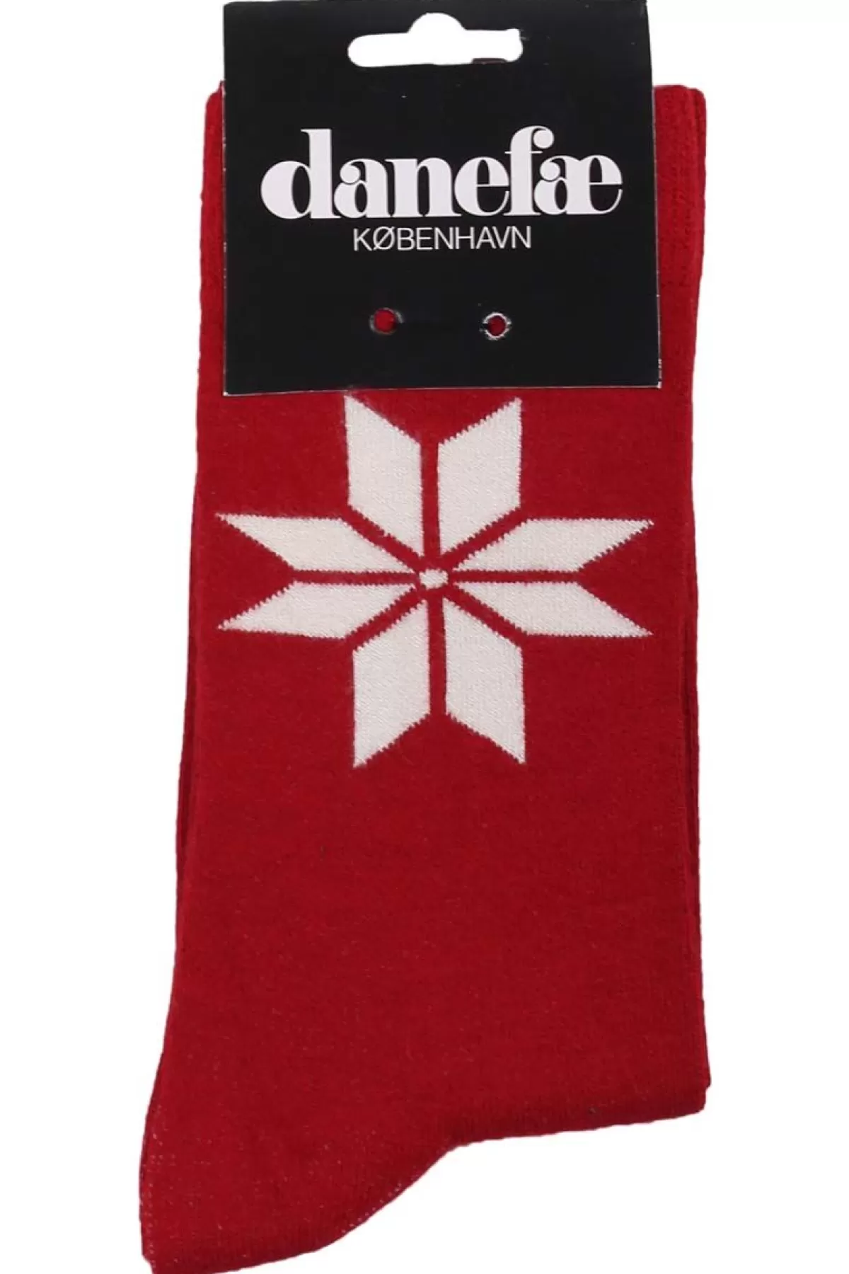 Danefæ Danewalk With Me Socks Dk Red Snowflakes Shop