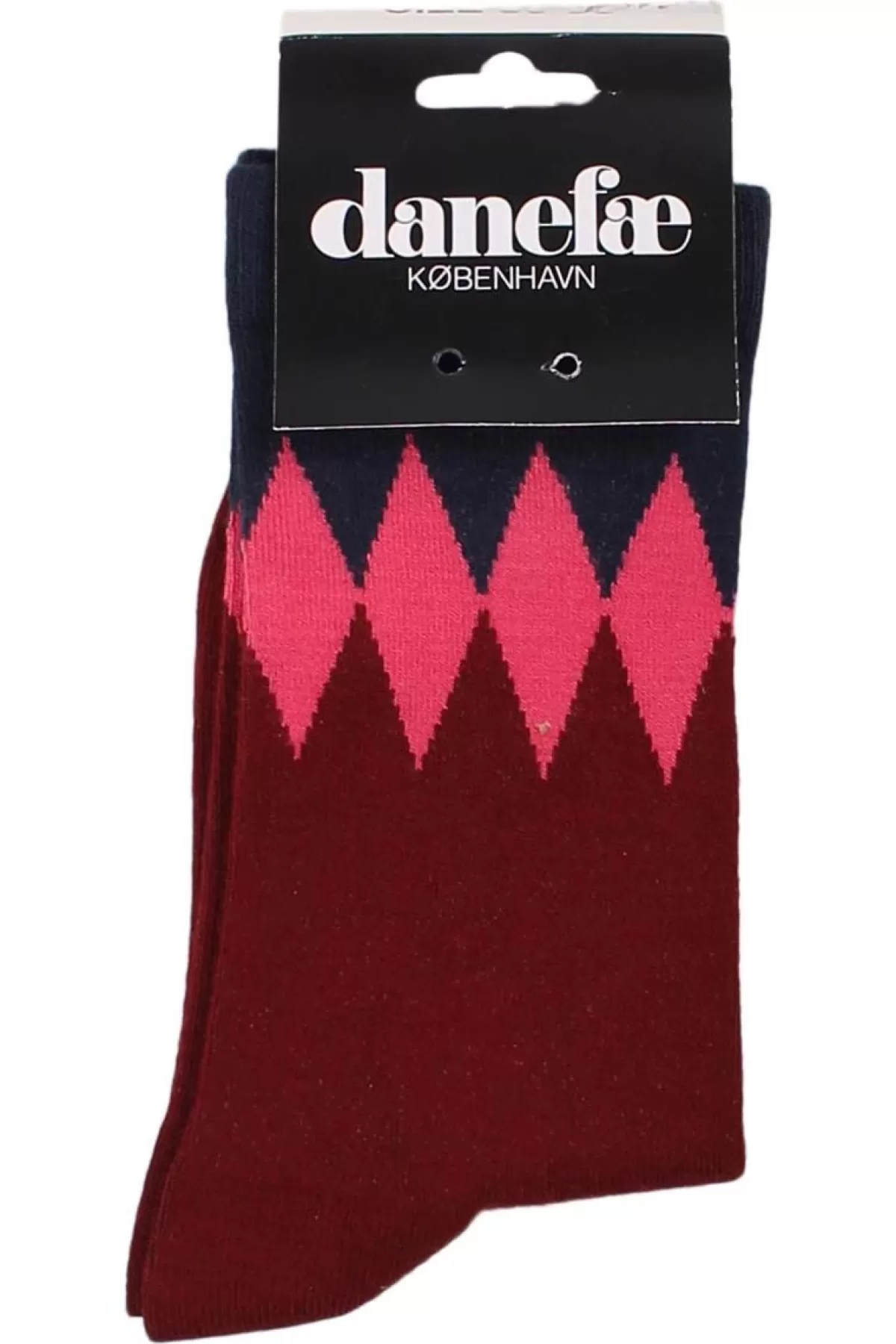 Danefæ Danewalk With Me Socks Redwine/Dk Navy Diamonds Cheap