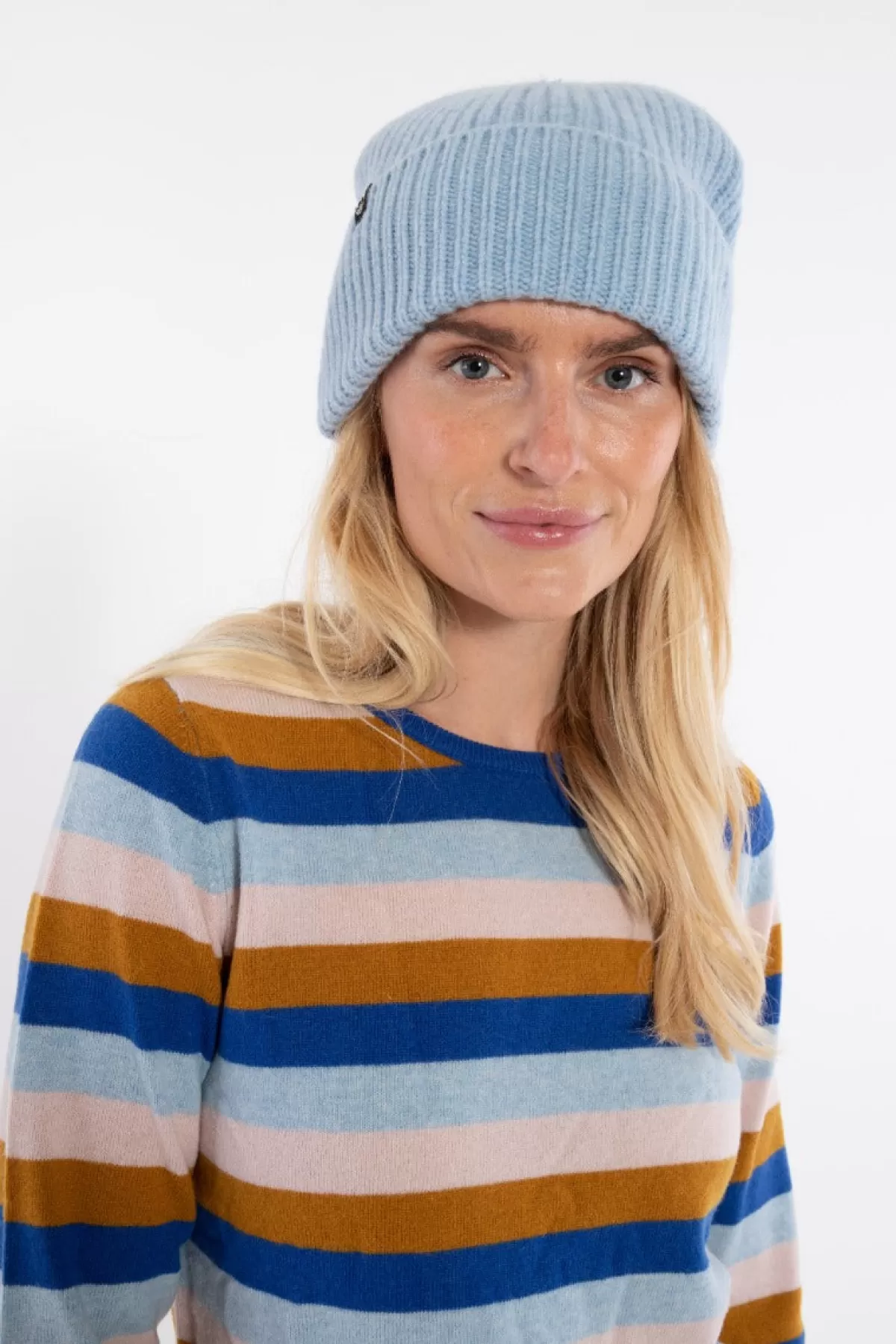 Danefæ Danewarm Thoughts Merino Beanie Light Blue Outlet