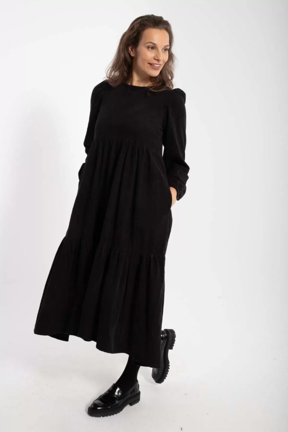 Danefæ Danoktober Cord Dress Black Outlet