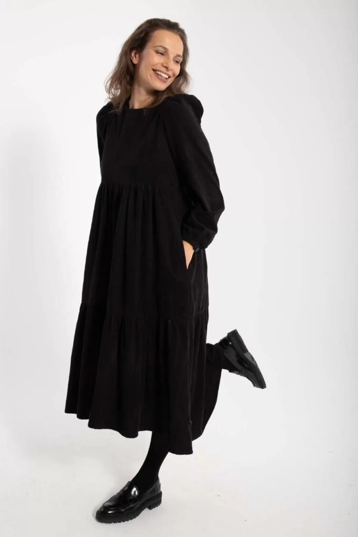 Danefæ Danoktober Cord Dress Black Outlet