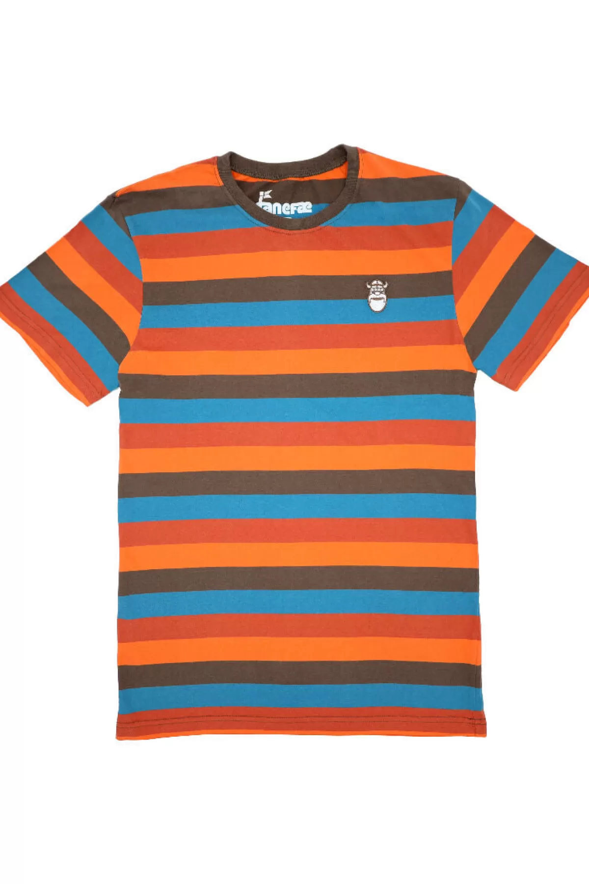 Danefæ Drenge Tee Brown/Orange/Turkis/Rust New