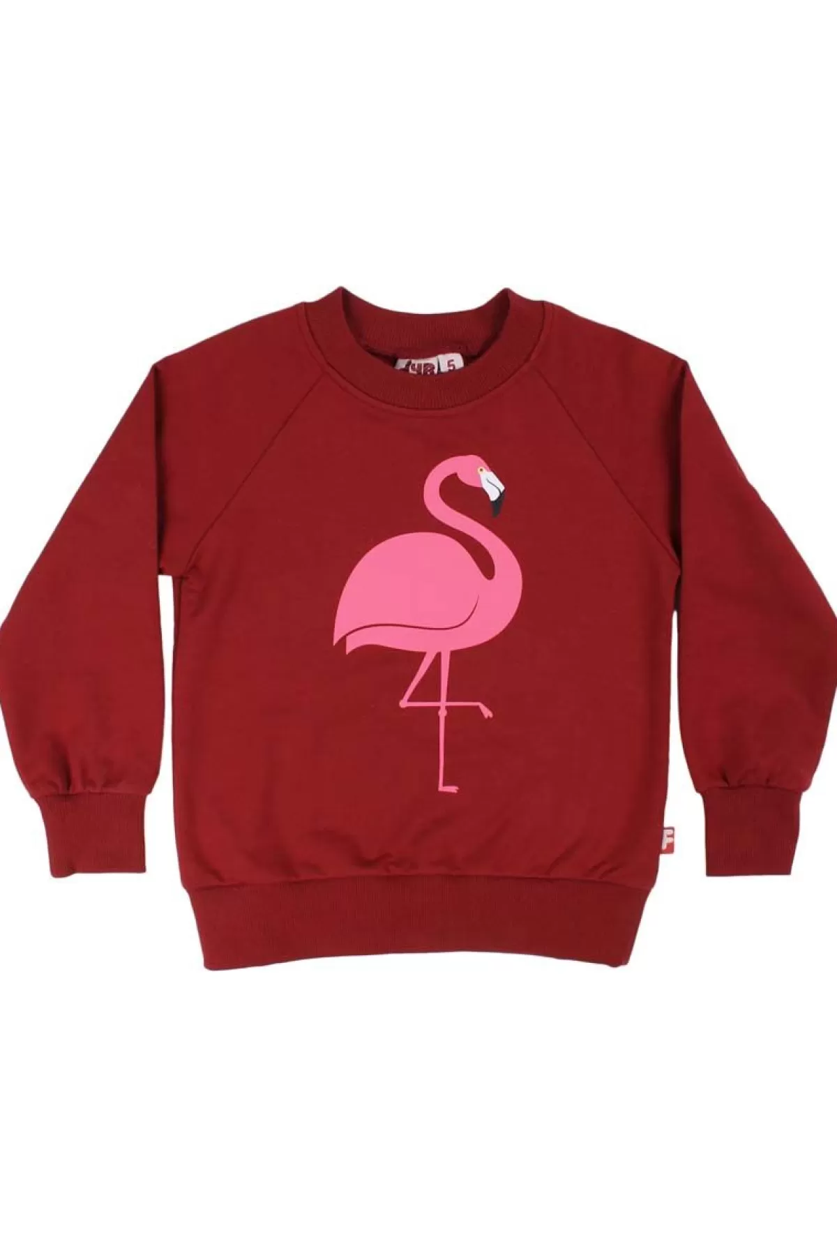 Danefæ Dyrbellow Sweat Dark Red Flamingo Flash Sale