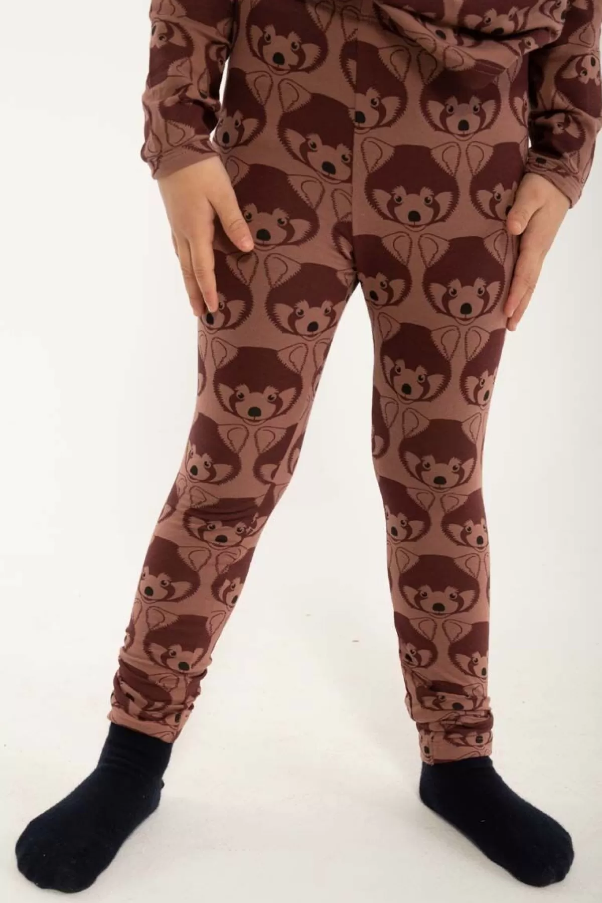 Danefæ Dyrcheetah Leggings Red Wine Roed Panda Aop Cheap