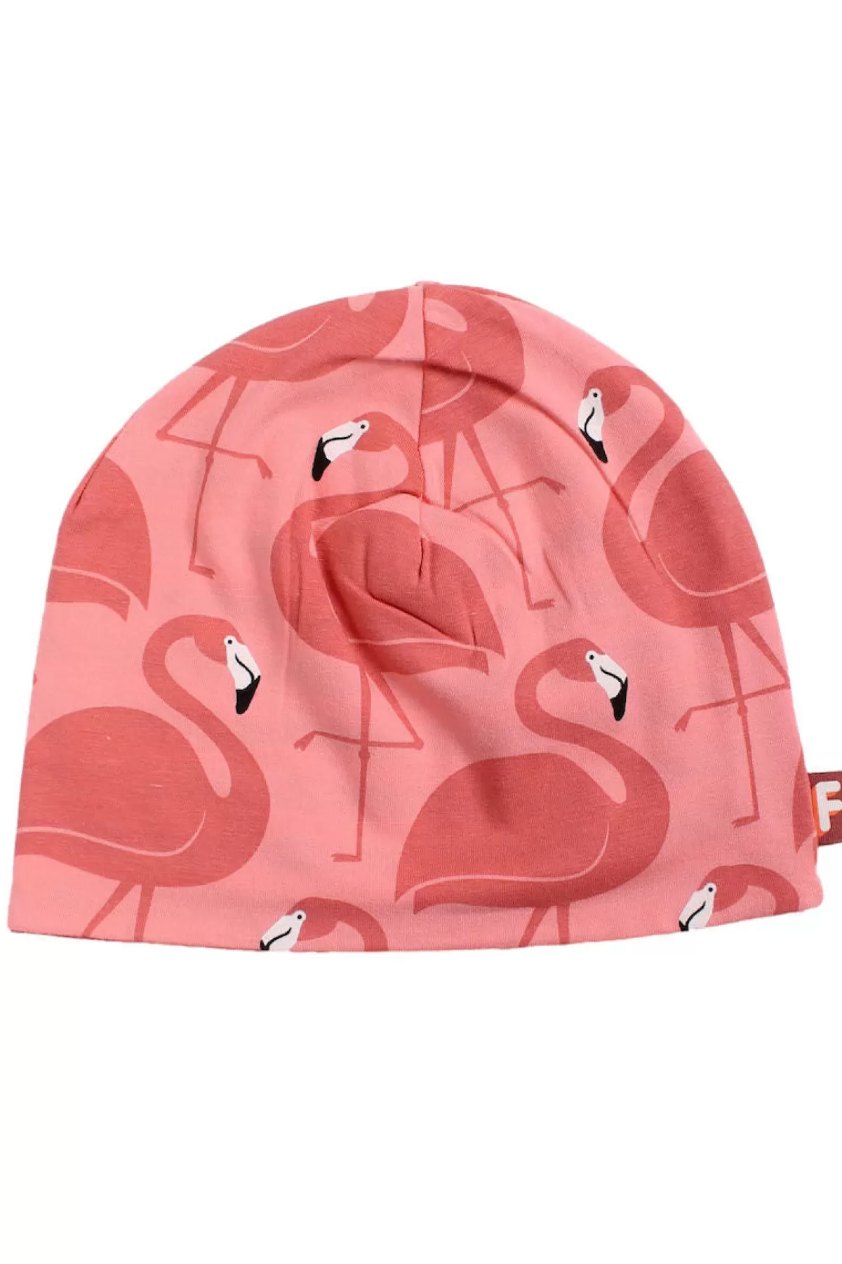 Danefæ Dyrloeve Beanie Warm Rose/Coral Flamingoer (Reversible) New