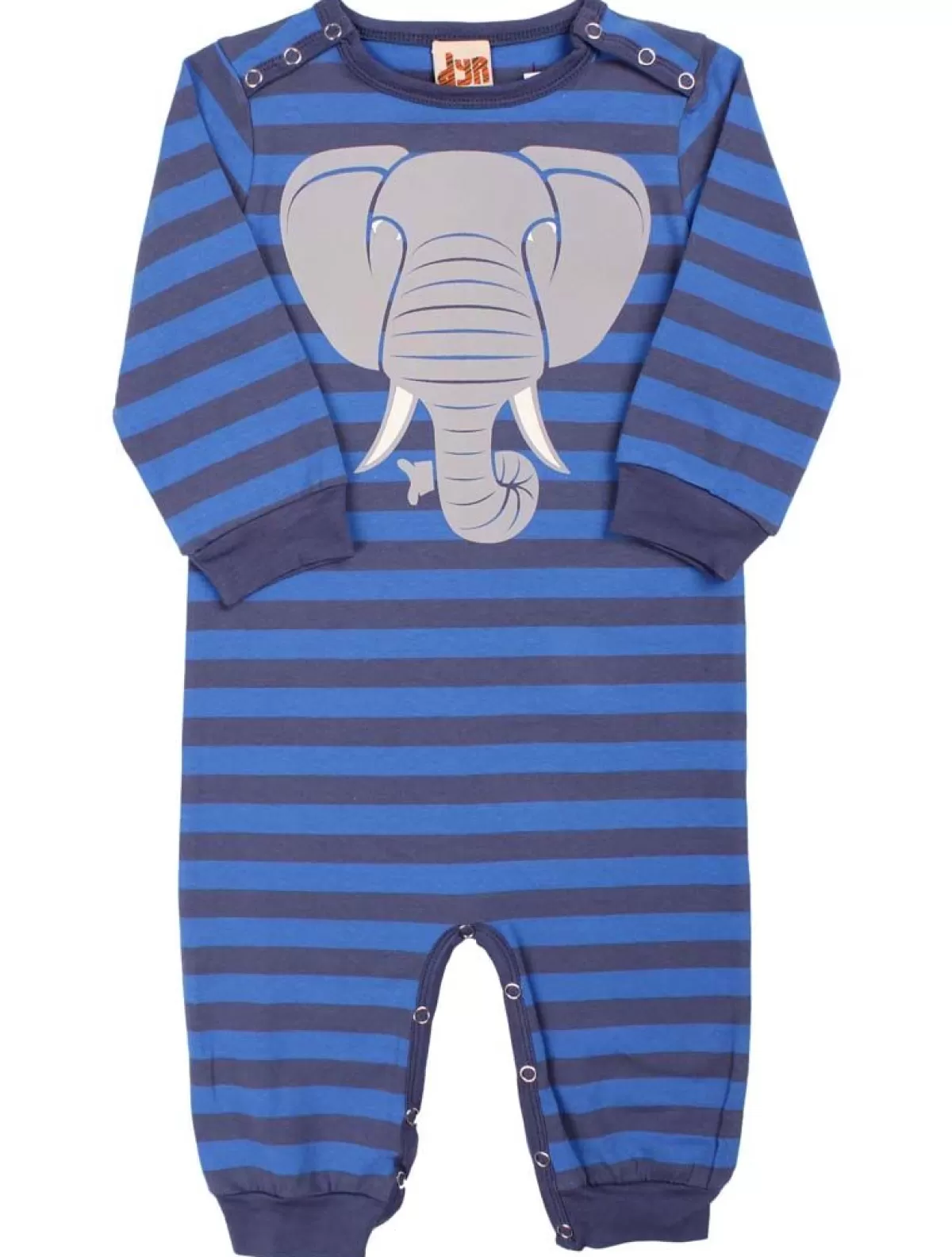 Danefæ Dyrtweet Suit Aop/Strib Grey Marine/Royal Blue Elefant Cheap