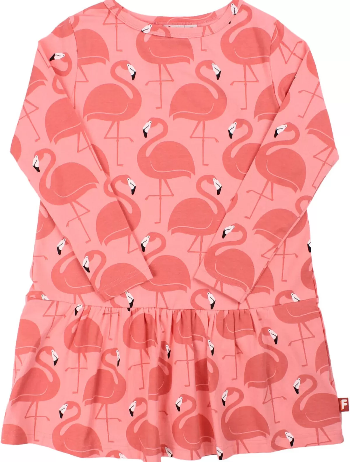 Danefæ Dyrzanzi Ls Dress Aop/Strib Coral Flamingoer Discount