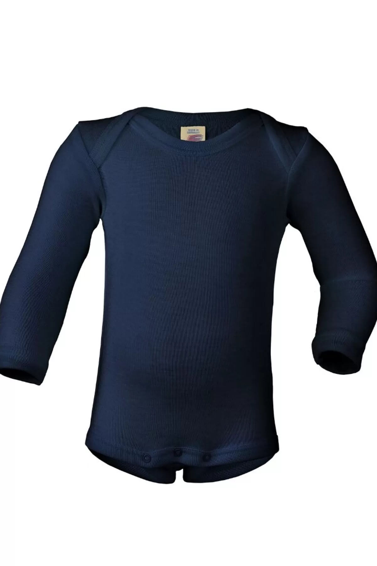 Danefæ Engel Wool Natur Baby Body Ls Gots Navy Fashion