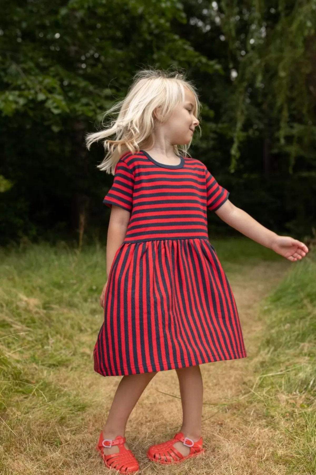 Danefæ Ess - Daneslurpy Dress Dk Navy/Red Flash Sale