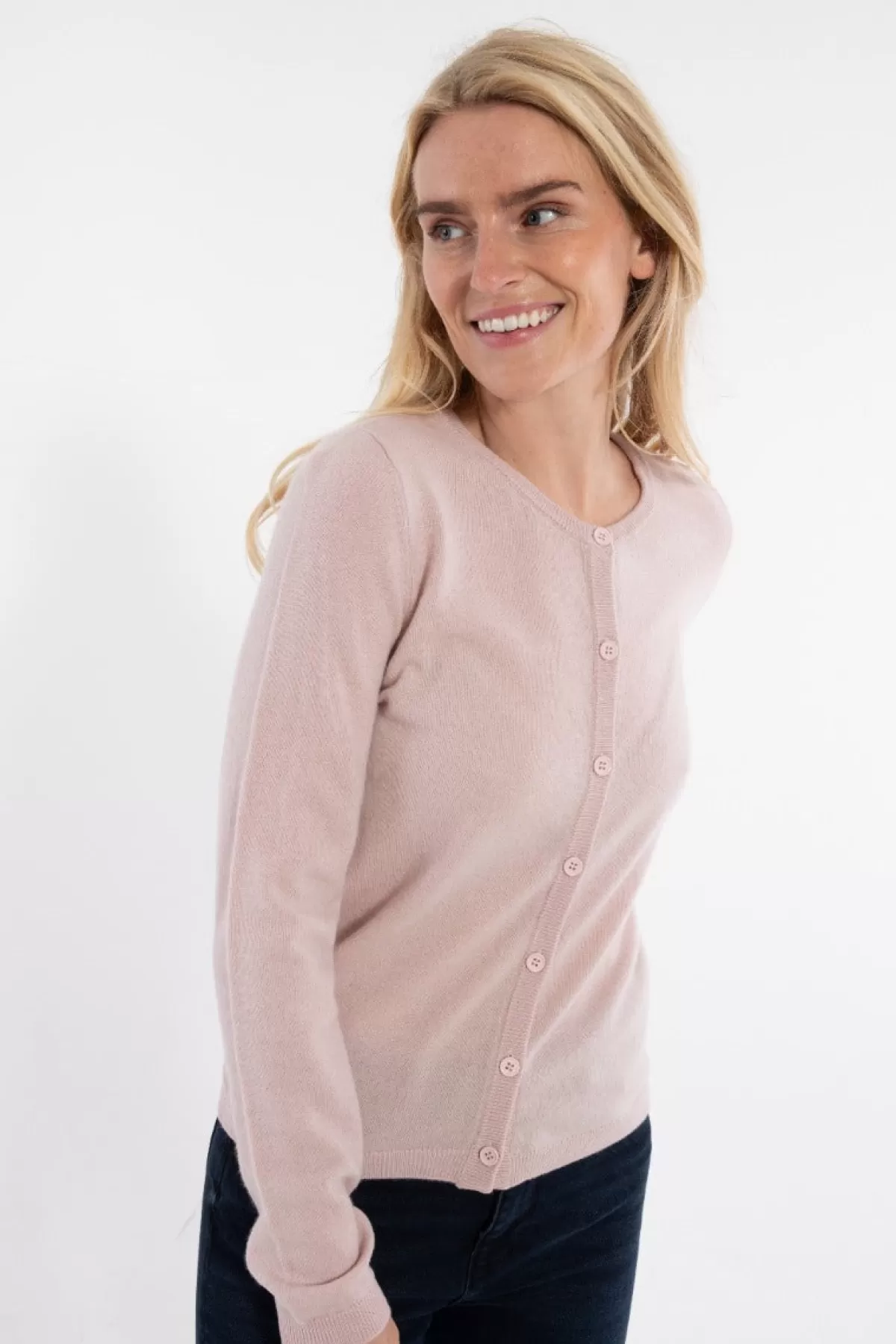 Danefæ Ess - Forget Me Not Merino Cardigan Powder Pink Store