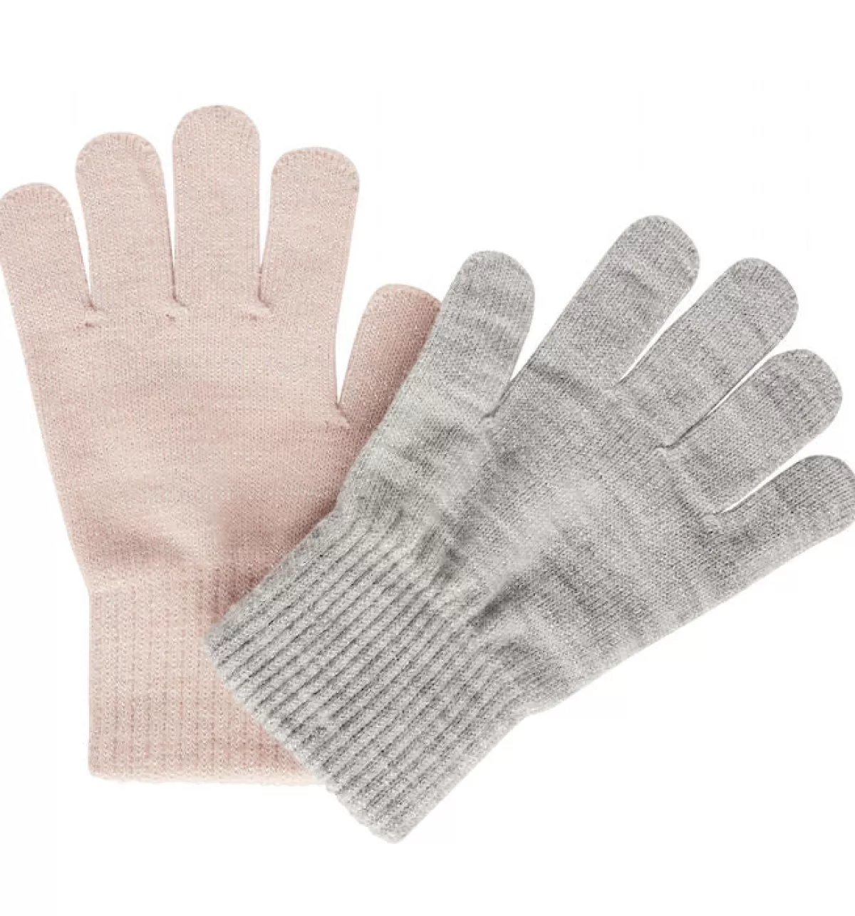 Danefæ Melton 2-Pack Gloves W.Lurex Silver/Rose Online