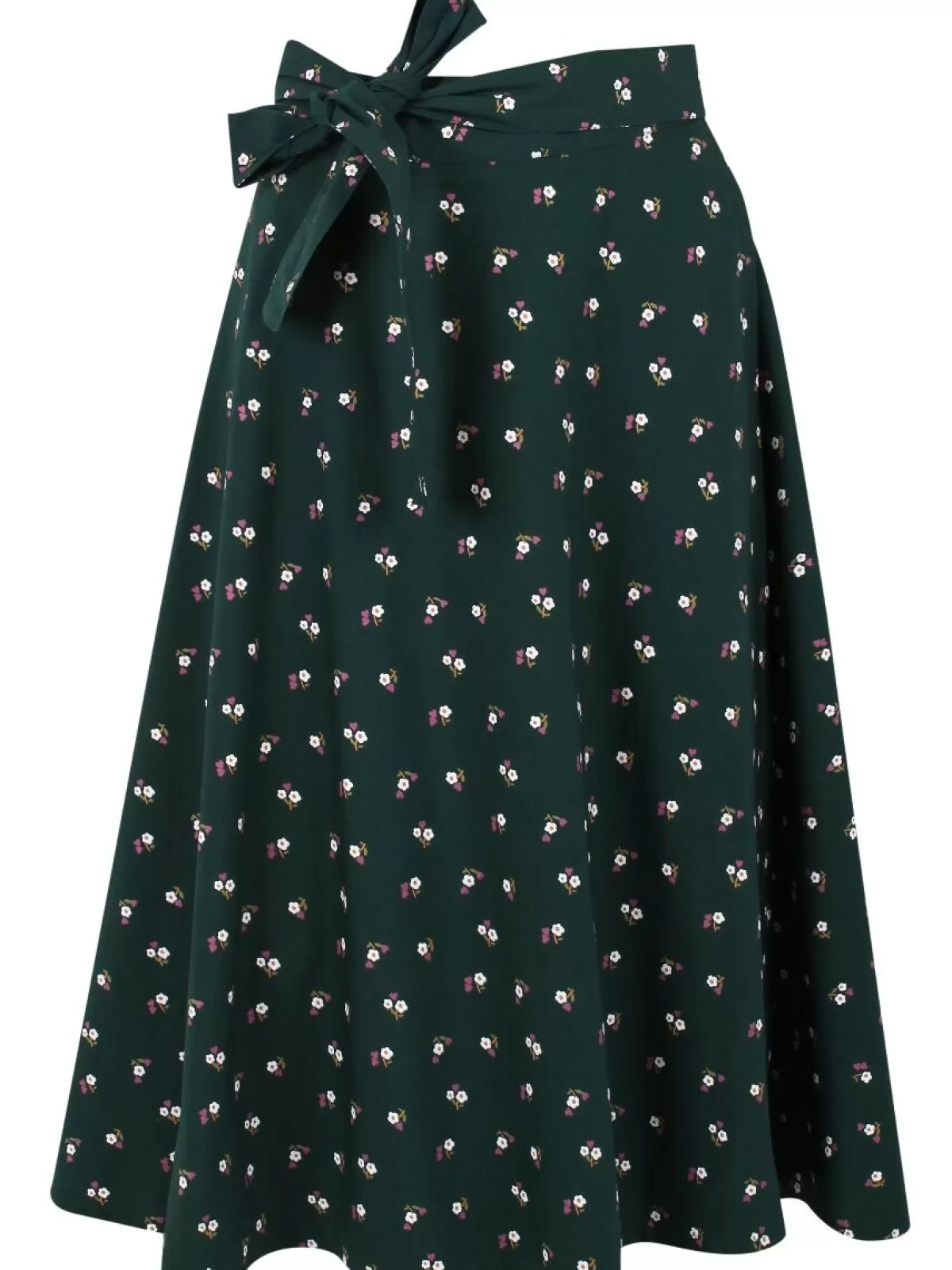 Danefæ Organic - Danemikkelsen Skirt Black Green Miniflower Sale