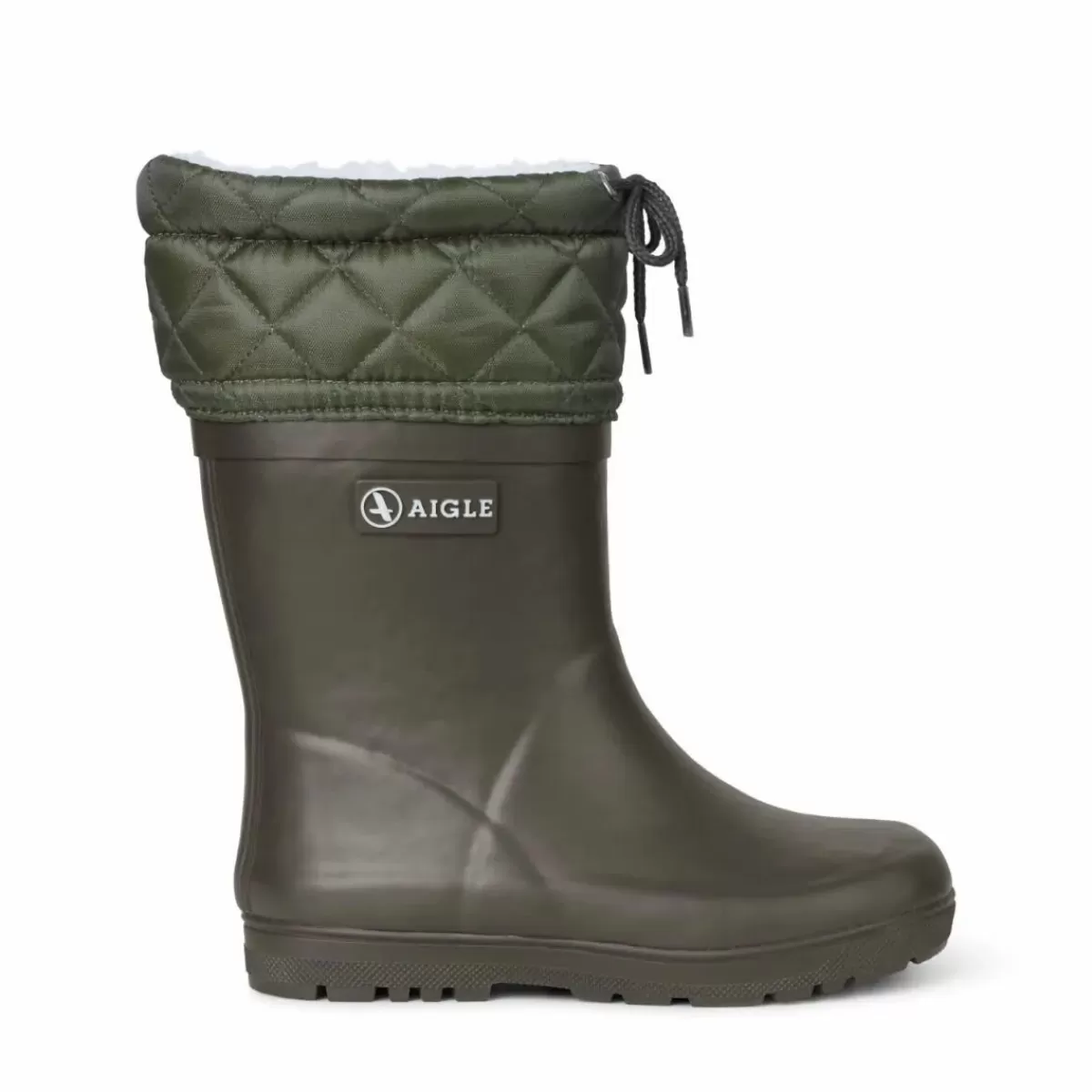 Børn Danefæ Aigle Thermo Rubber Boots Woody Warm Khaki