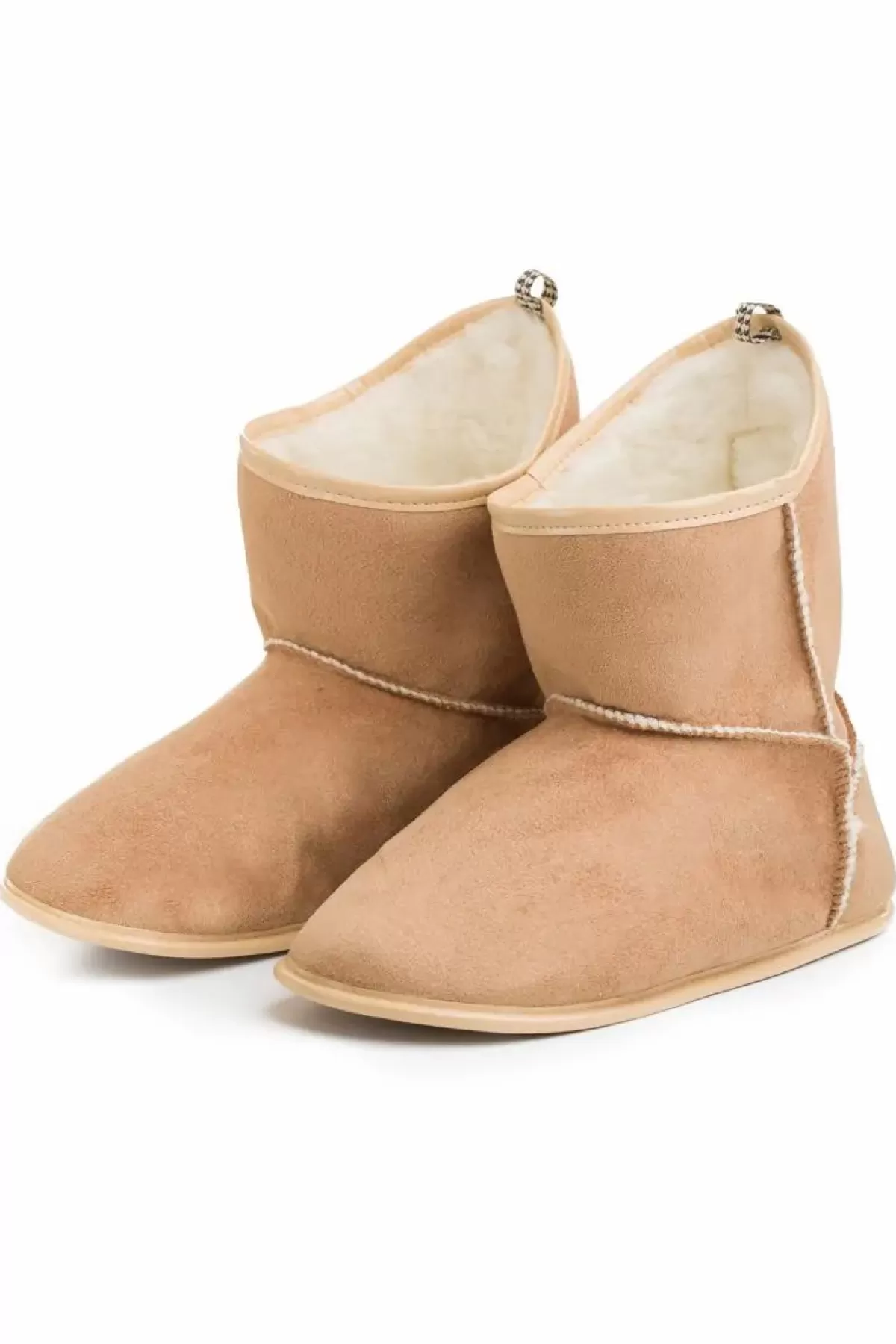 Dame Danefæ Alwero Booties Ozy Velour Light Brown