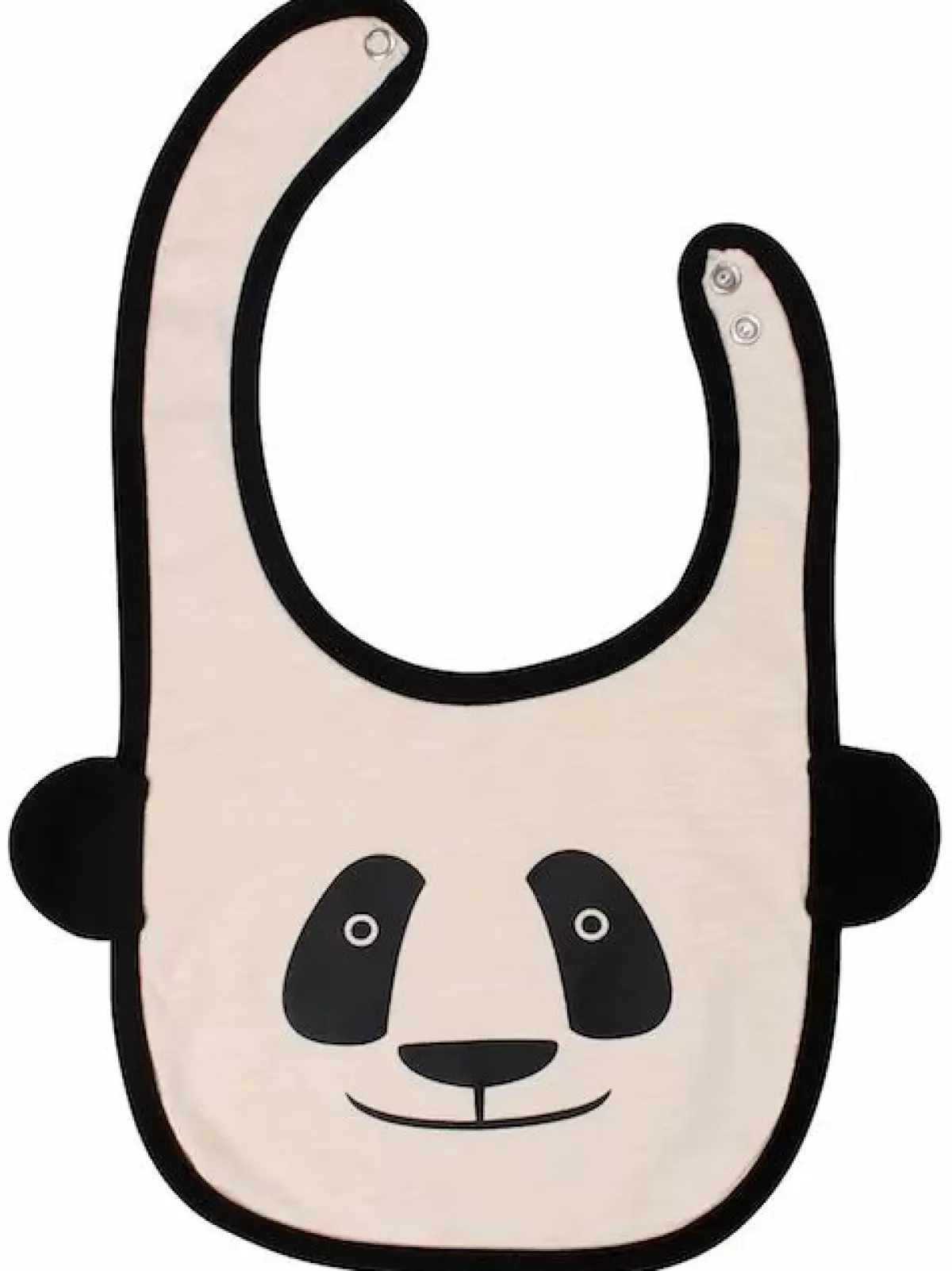 Baby Danefæ Baby Bib Black/Putty Panda