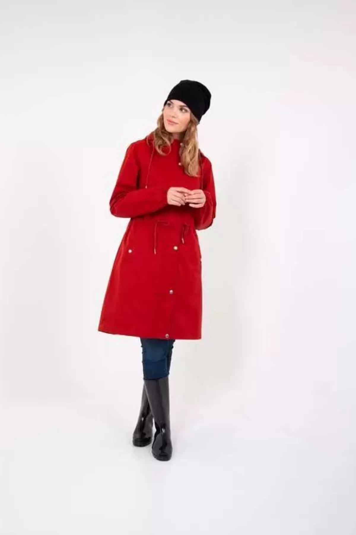 Dame Danefæ Danaalborg Raincoat Rust Red