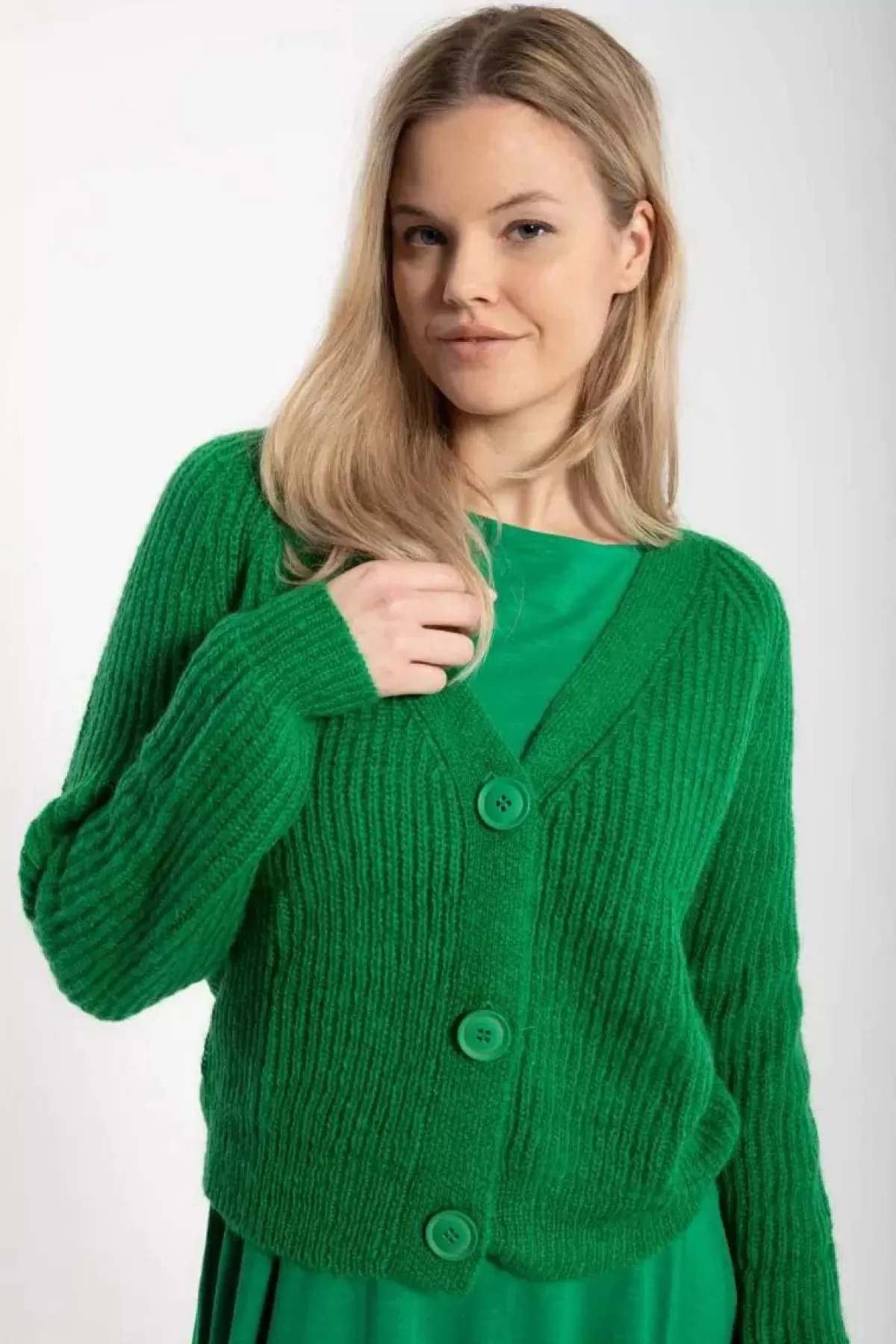 Dame Danefæ Danadorable Wool Cardigan Green