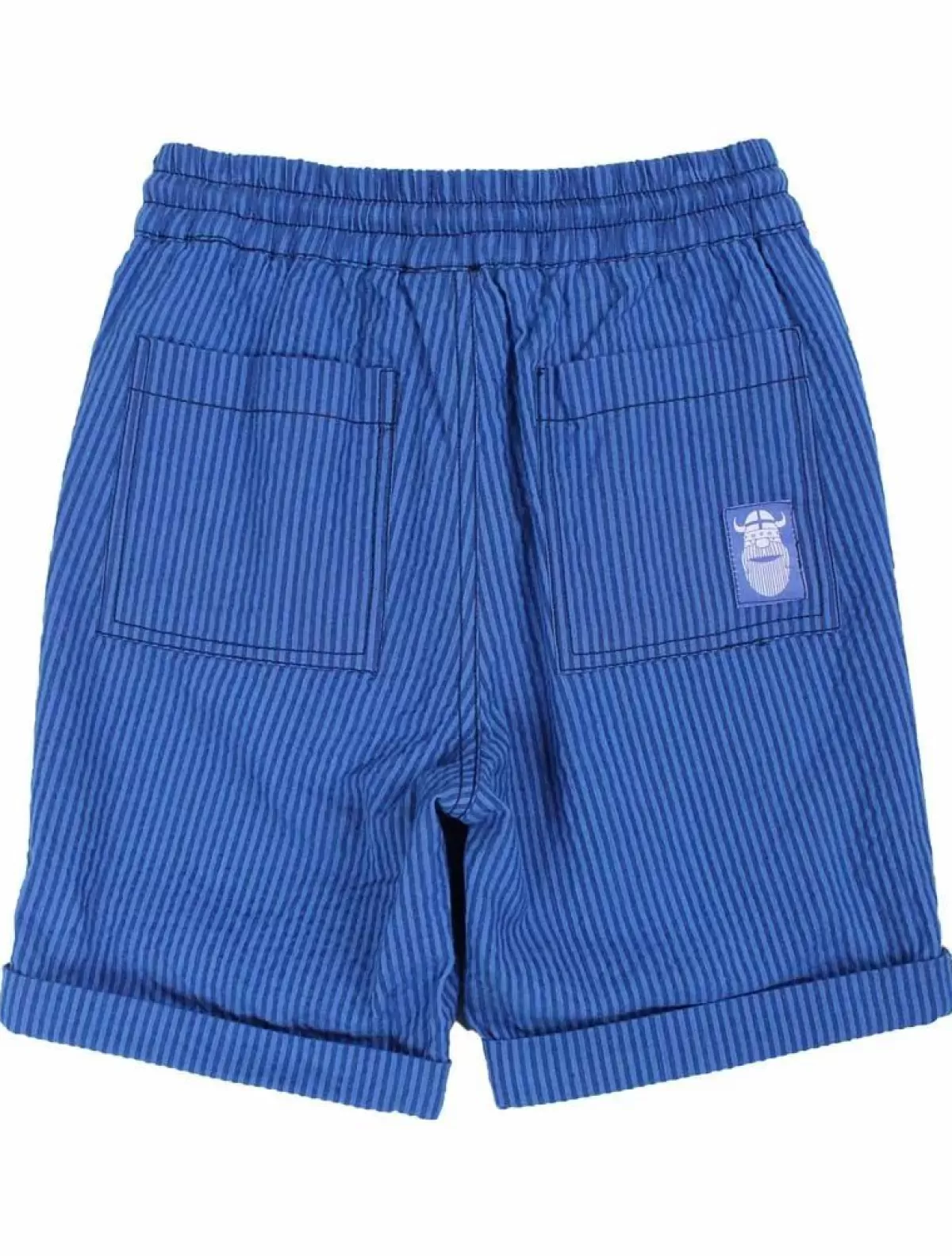 Børn Danefæ Danalfred Searsucker Shorts Deep Marine/Klein Blue