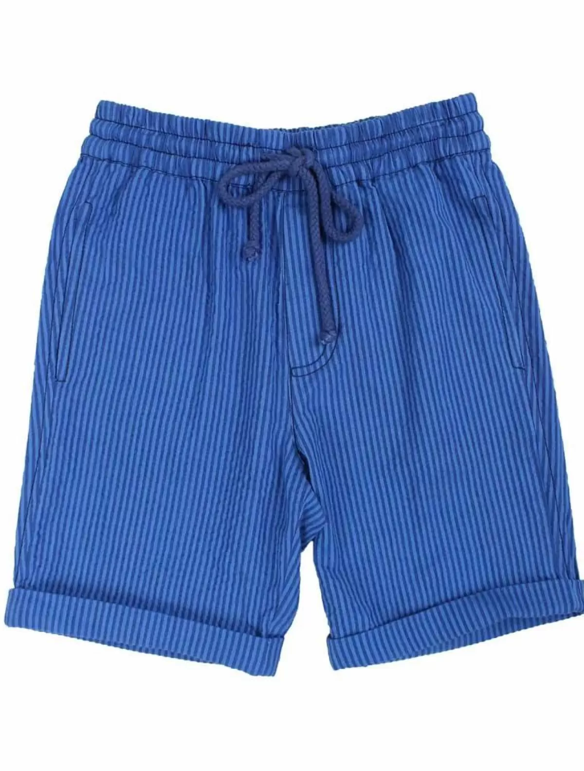 Børn Danefæ Danalfred Searsucker Shorts Deep Marine/Klein Blue