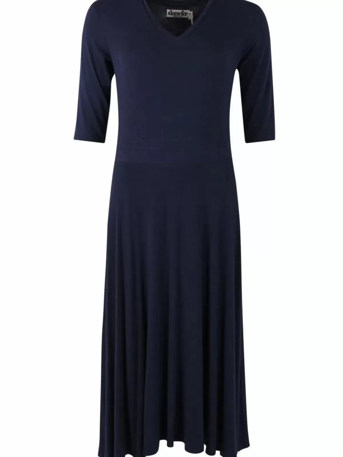 Dame Danefæ Danandersen Viscose Dress Navy