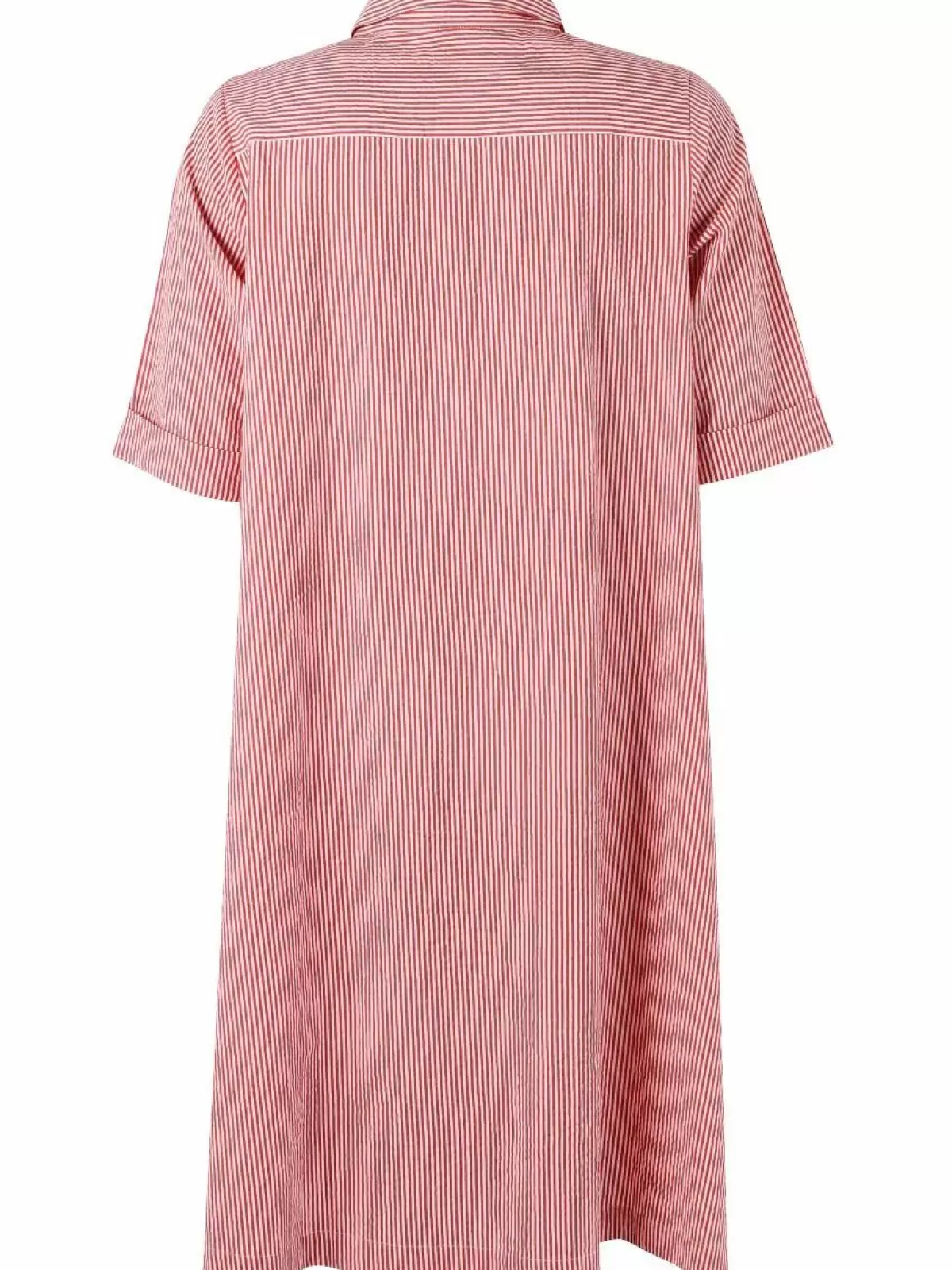 Dame Danefæ Danane Searsucker Dress Bright Red/Chalk