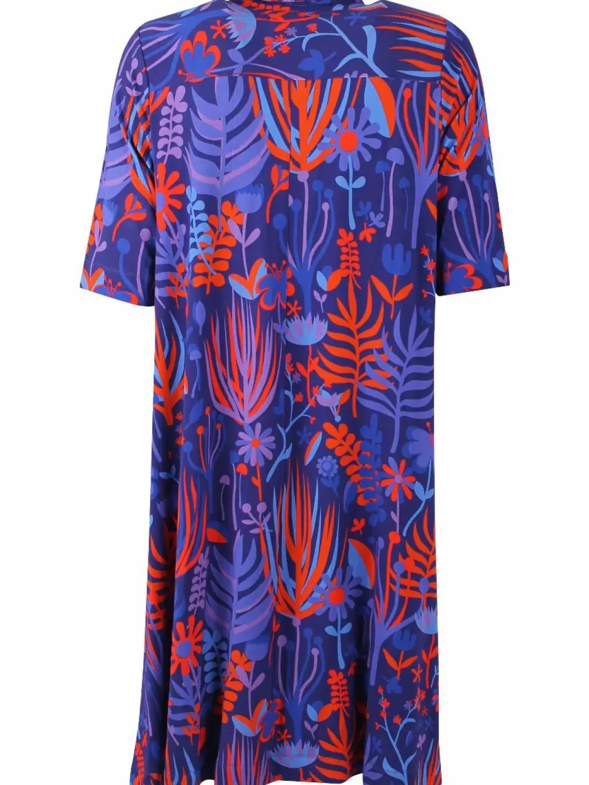 Dame Danefæ Dananemone Viscose Dress Deep Marine Walkabout